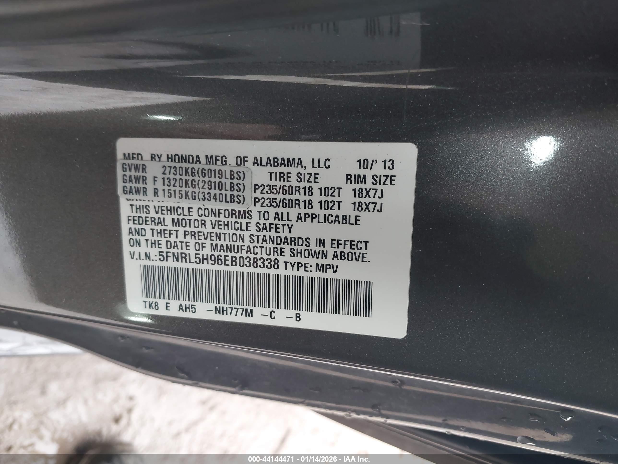 HONDA ODYSSEY image 9