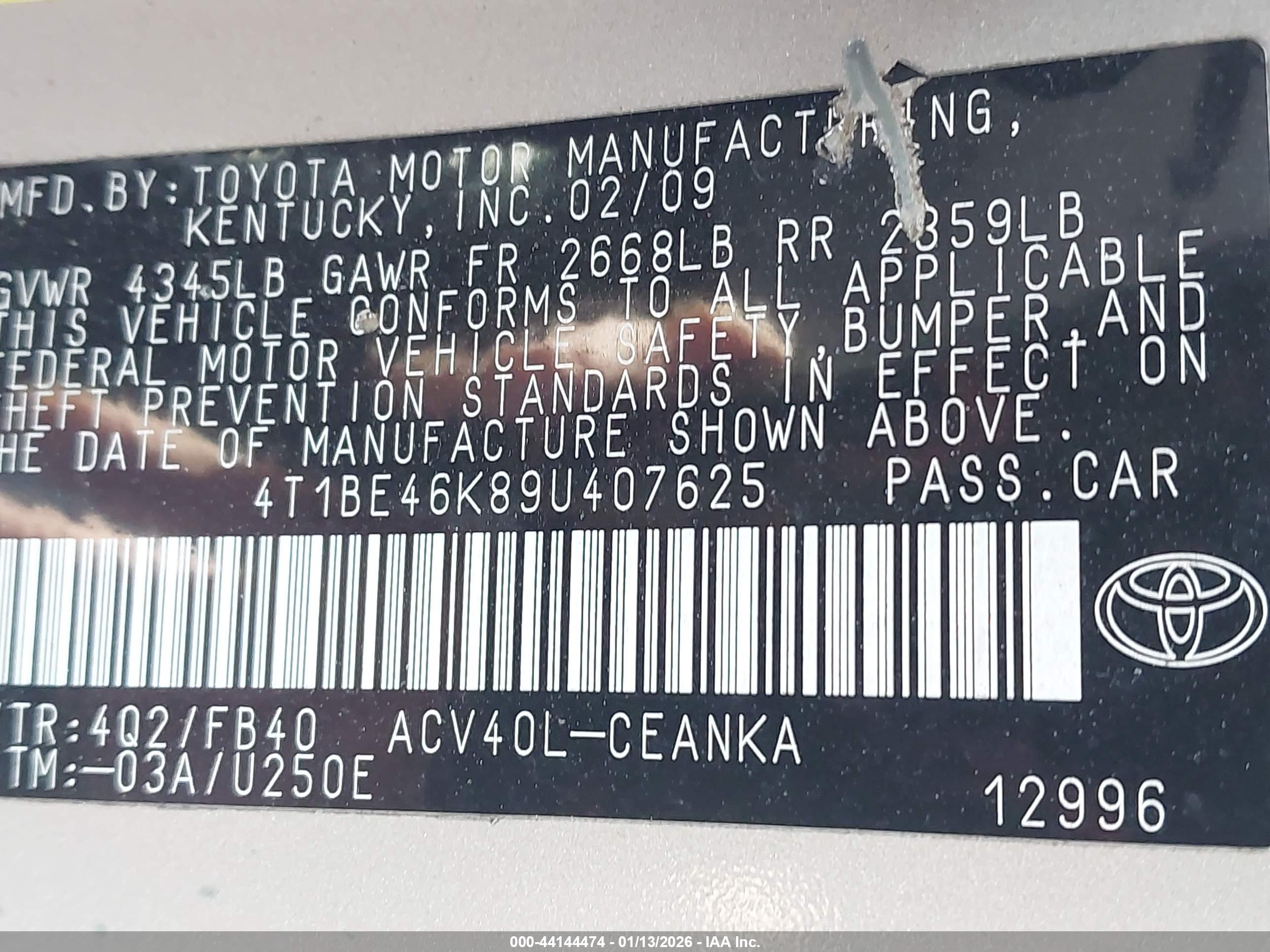 TOYOTA CAMRY image 9
