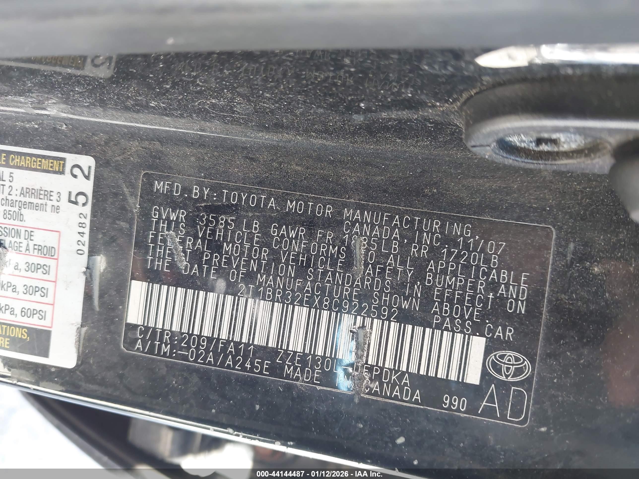 TOYOTA COROLLA image 9