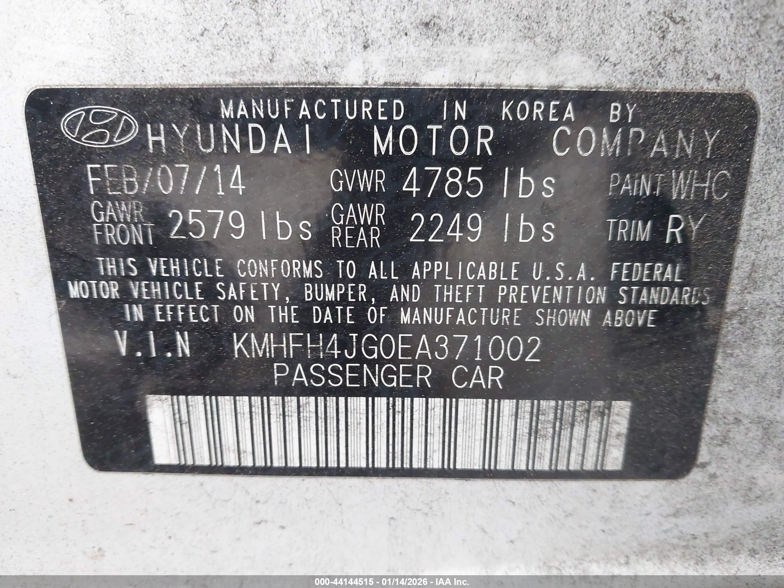 HYUNDAI AZERA image 9