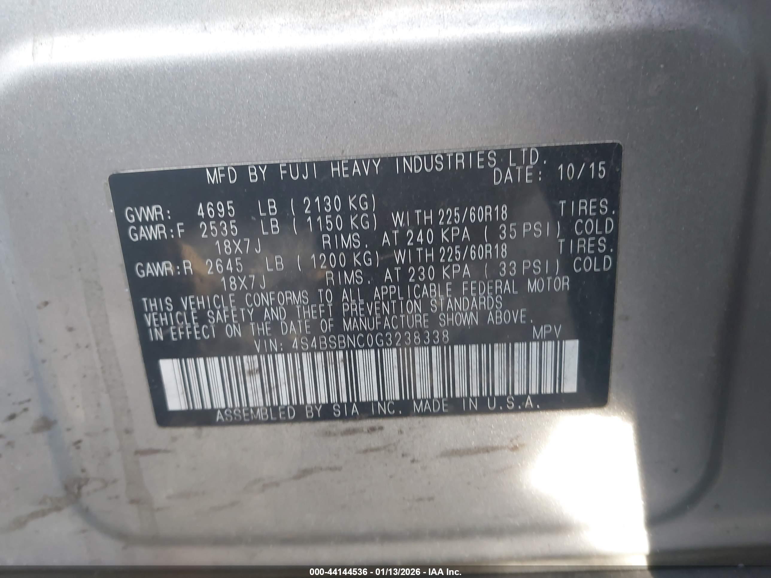 SUBARU OUTBACK image 9