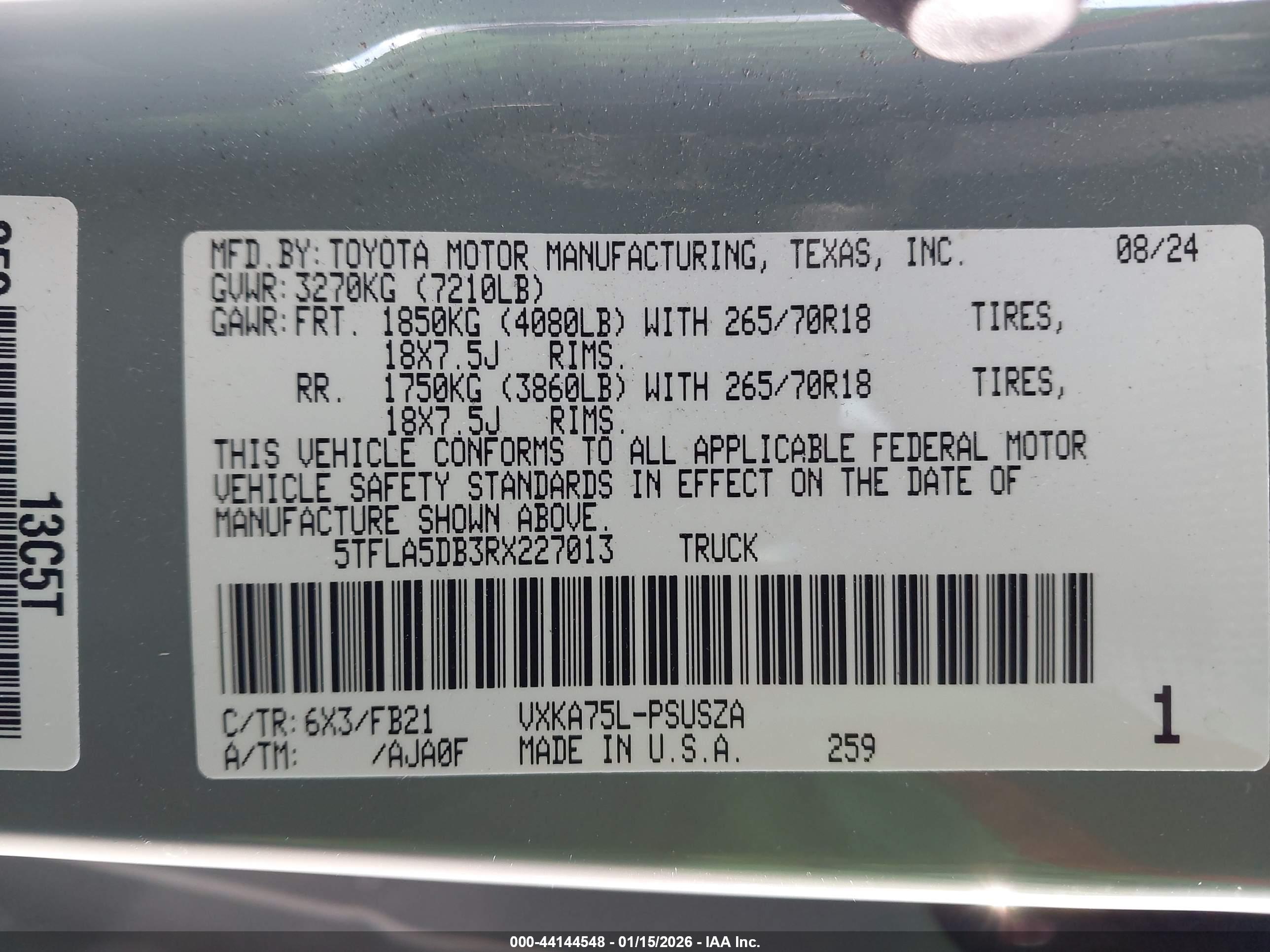 TOYOTA TUNDRA image 9