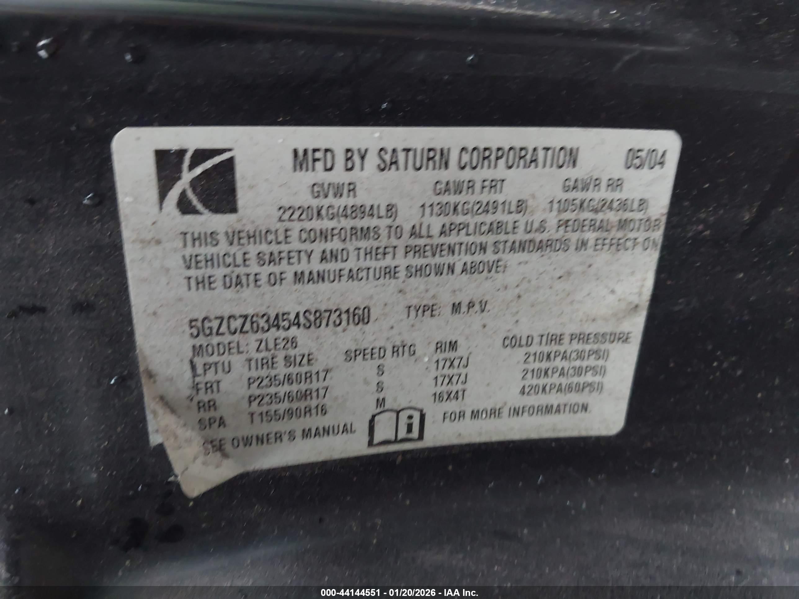 SATURN VUE image 9