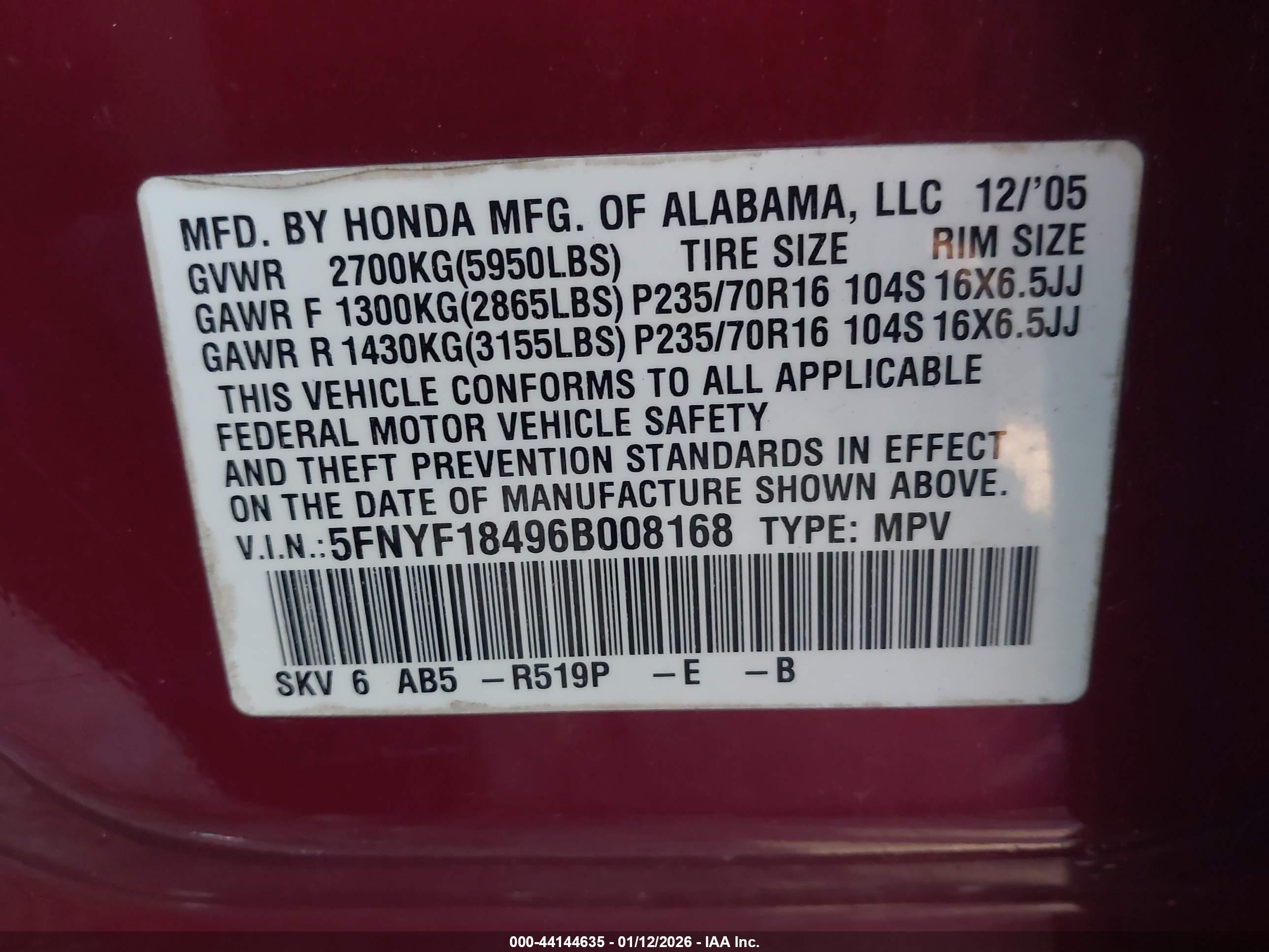 HONDA PILOT image 9