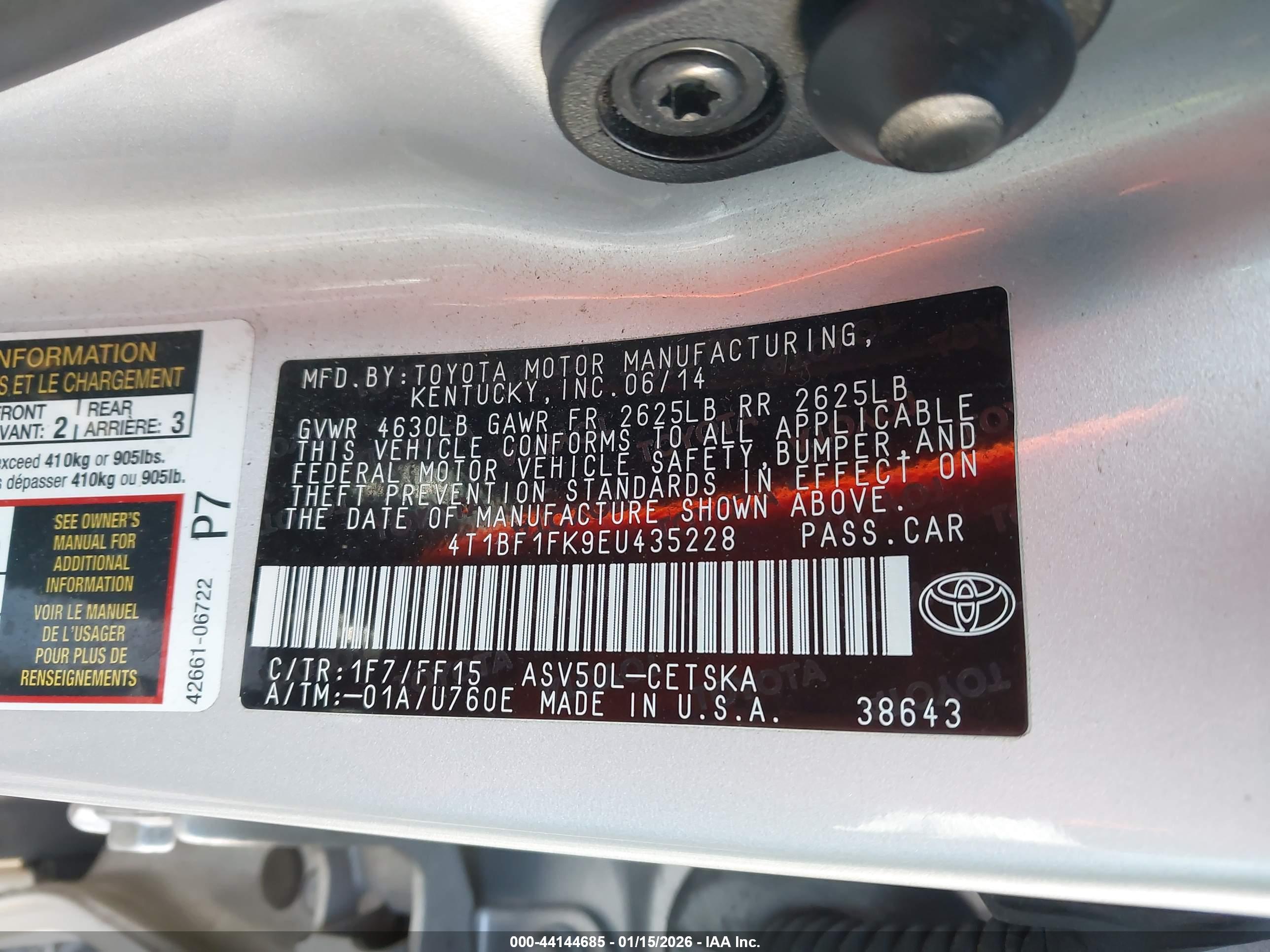 TOYOTA CAMRY image 9