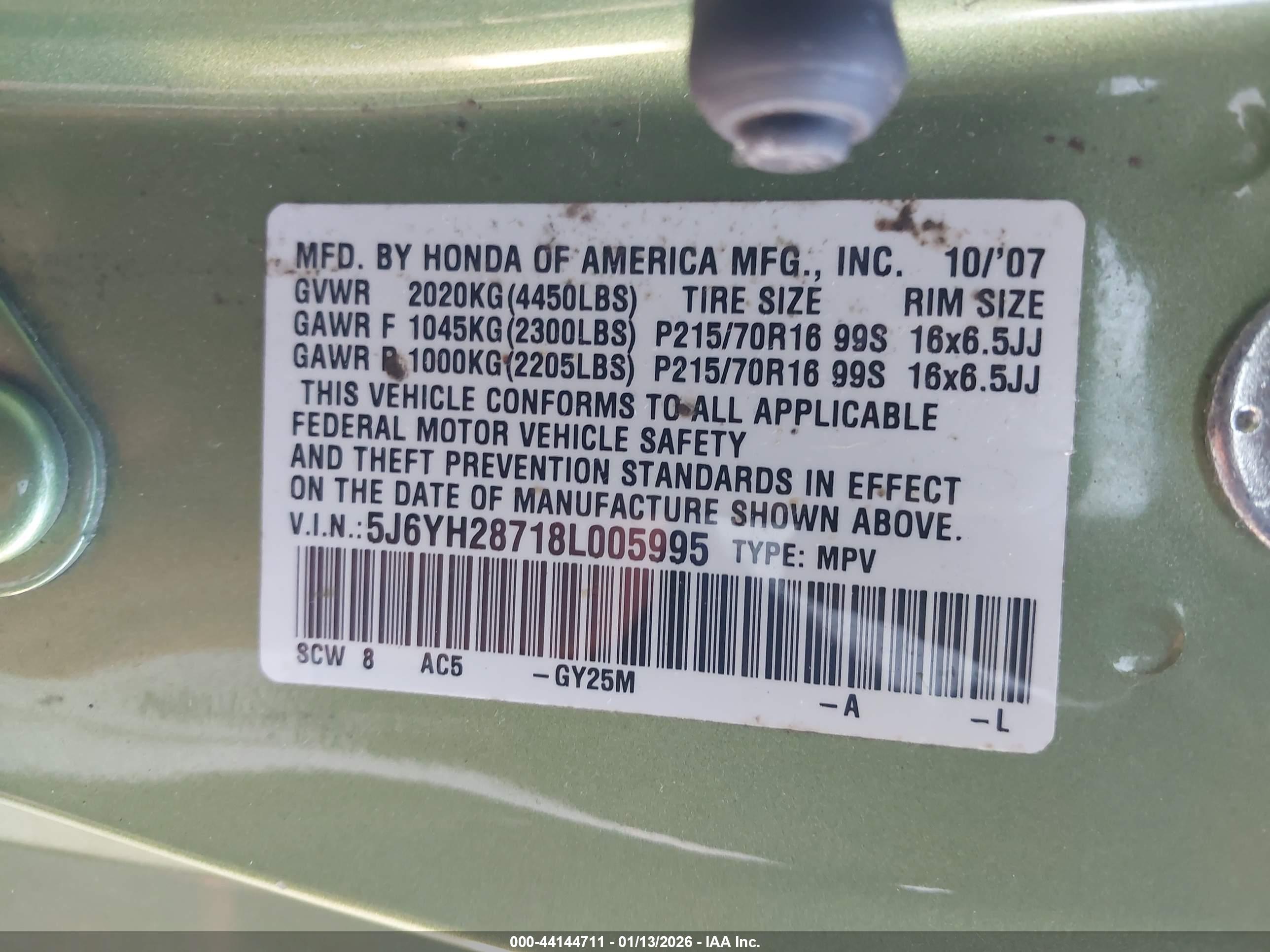 HONDA ELEMENT image 9