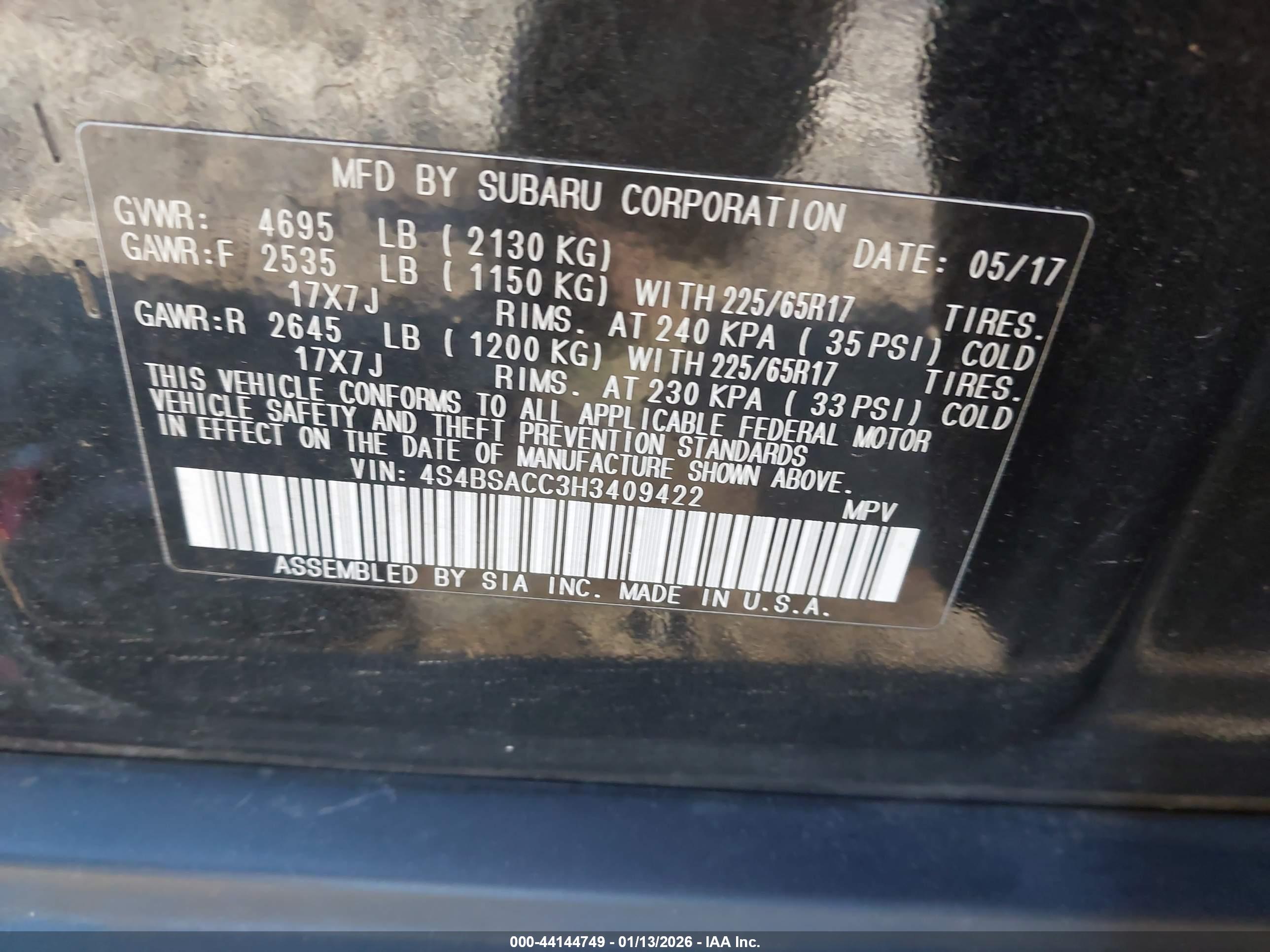 SUBARU OUTBACK image 9