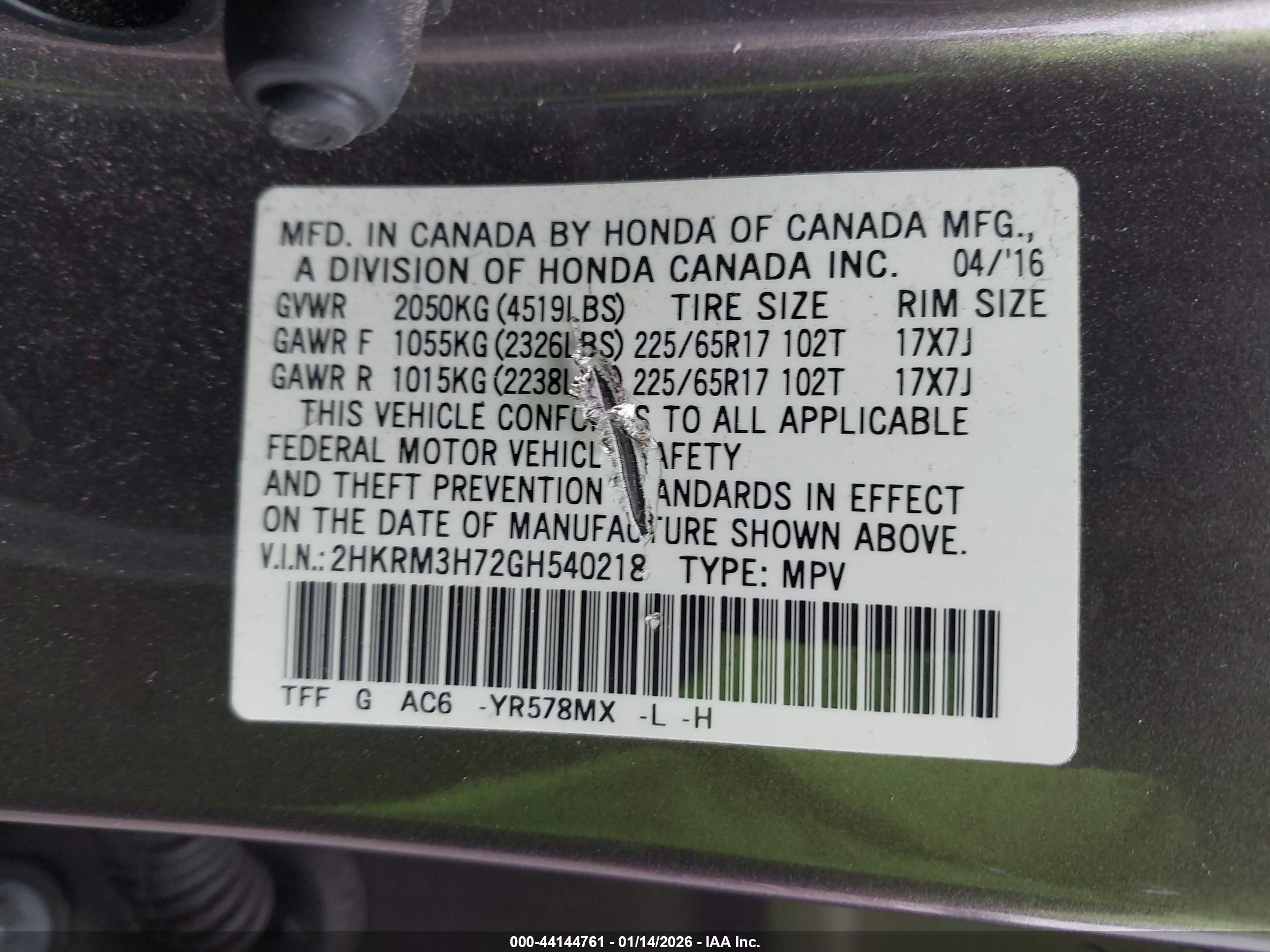 HONDA CR-V image 9