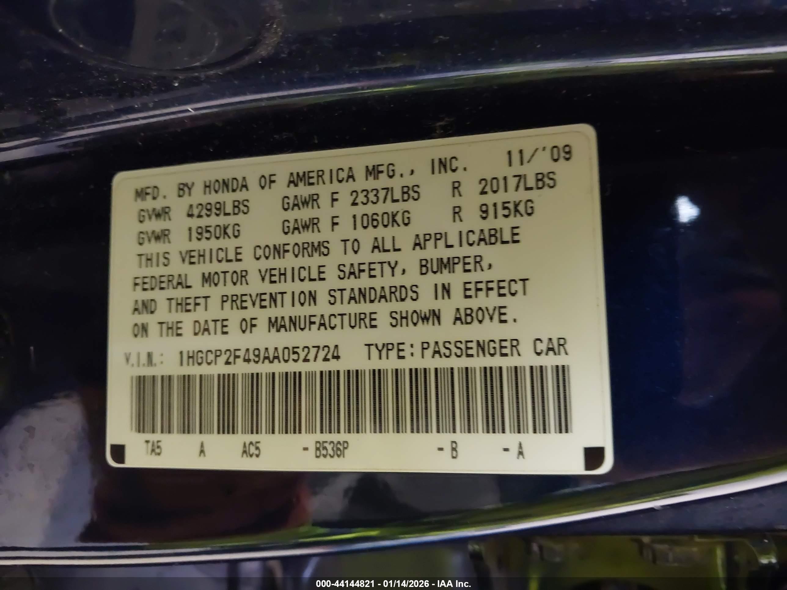 HONDA ACCORD image 9