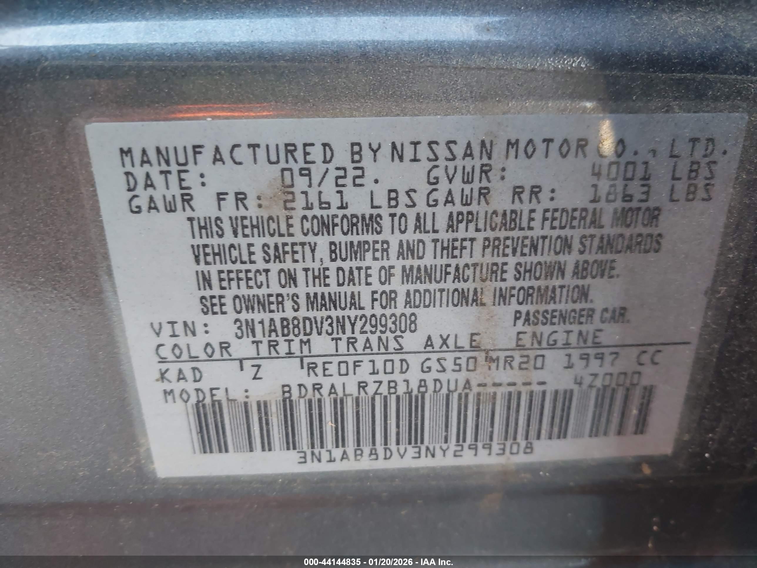 NISSAN SENTRA image 9