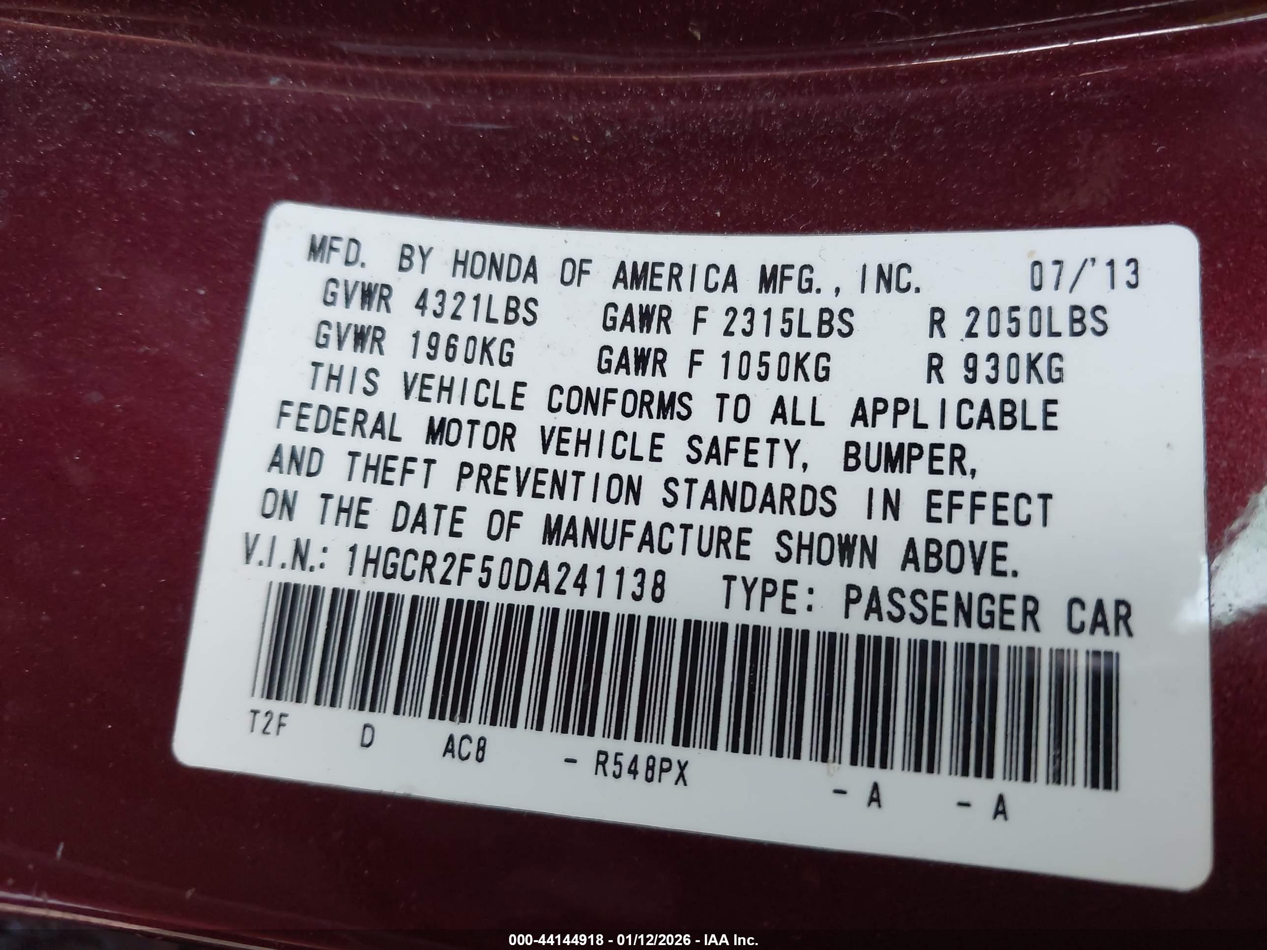 HONDA ACCORD image 9