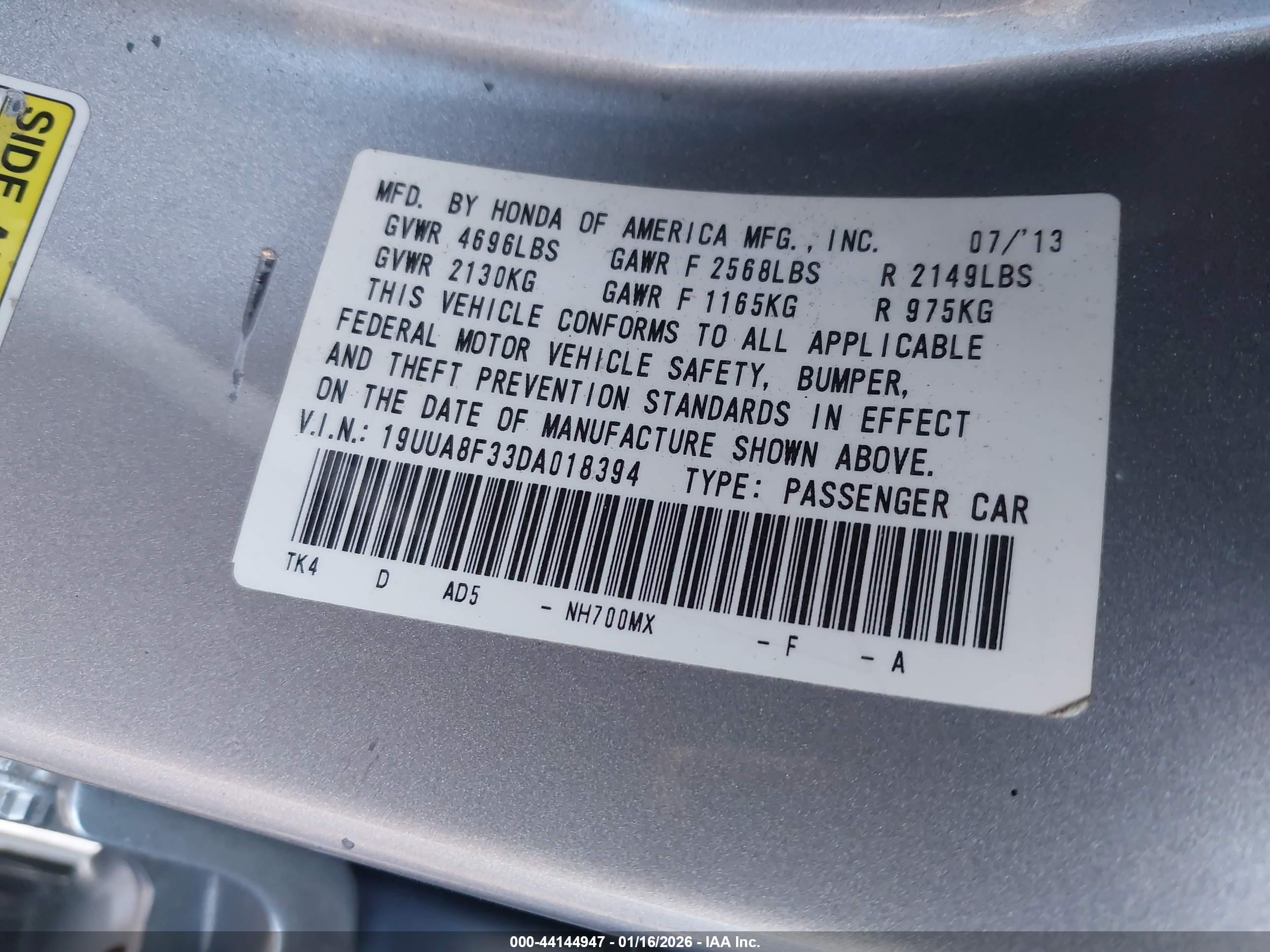 ACURA TL image 9