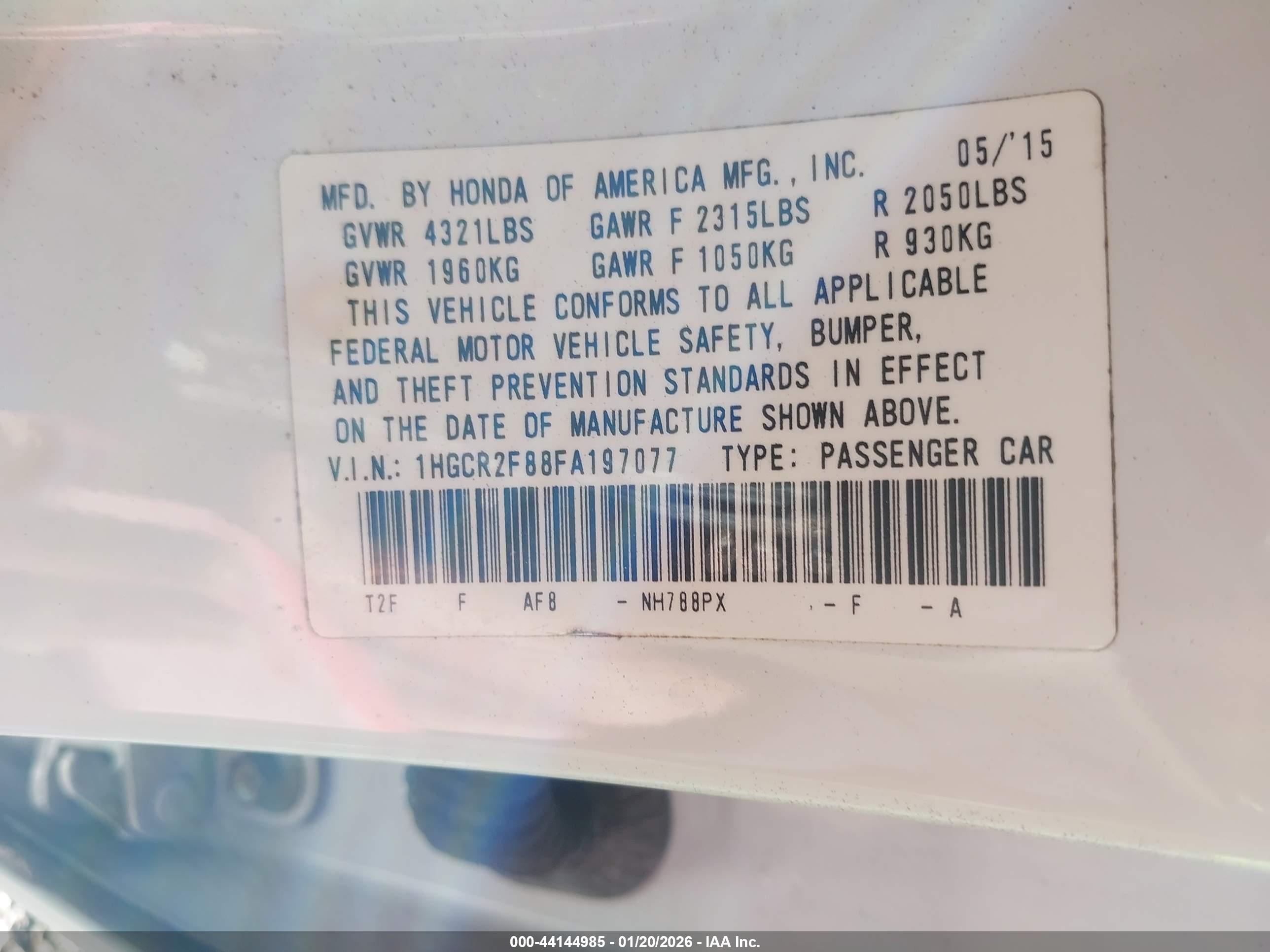 HONDA ACCORD image 9