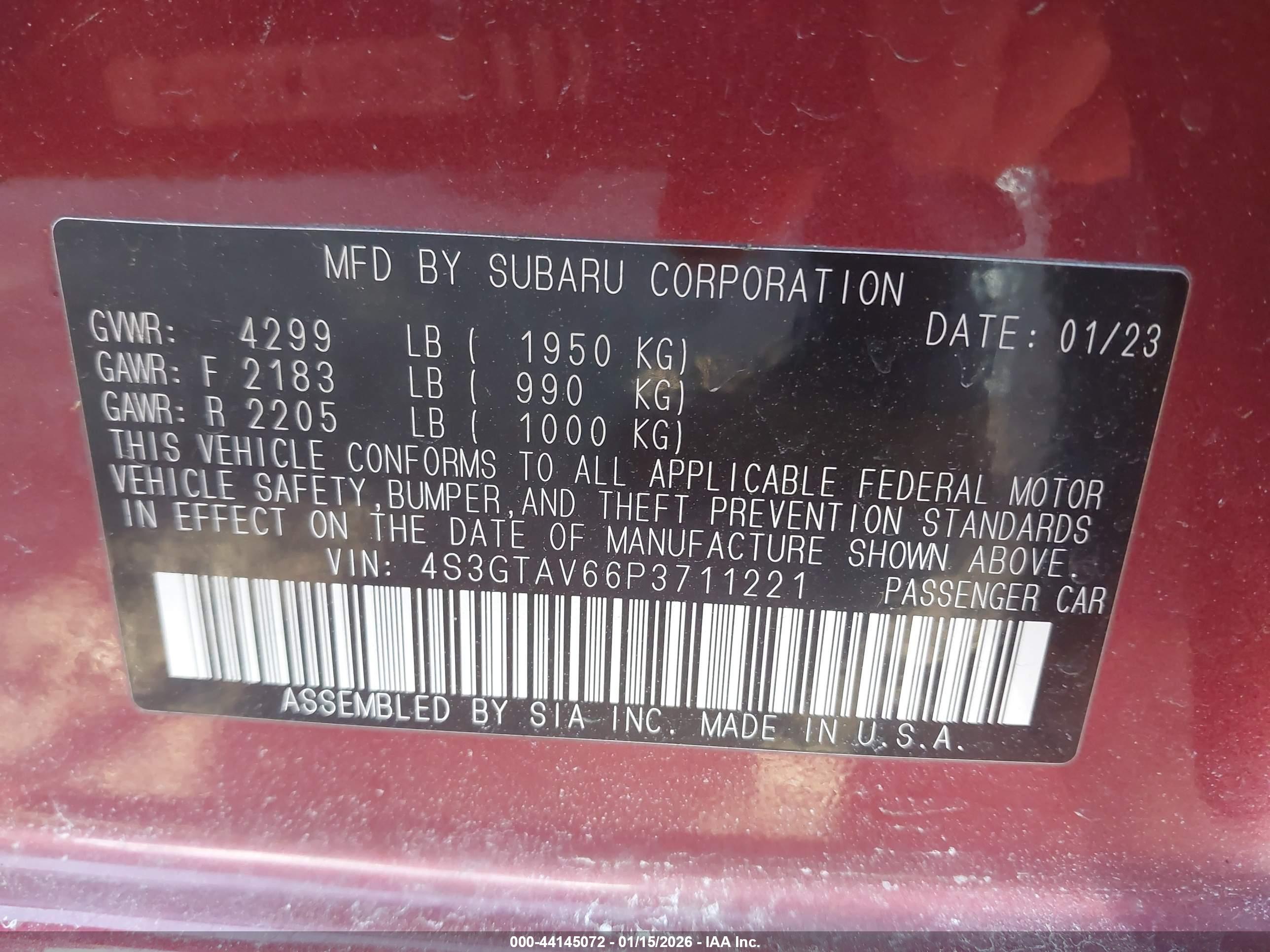 SUBARU IMPREZA image 9