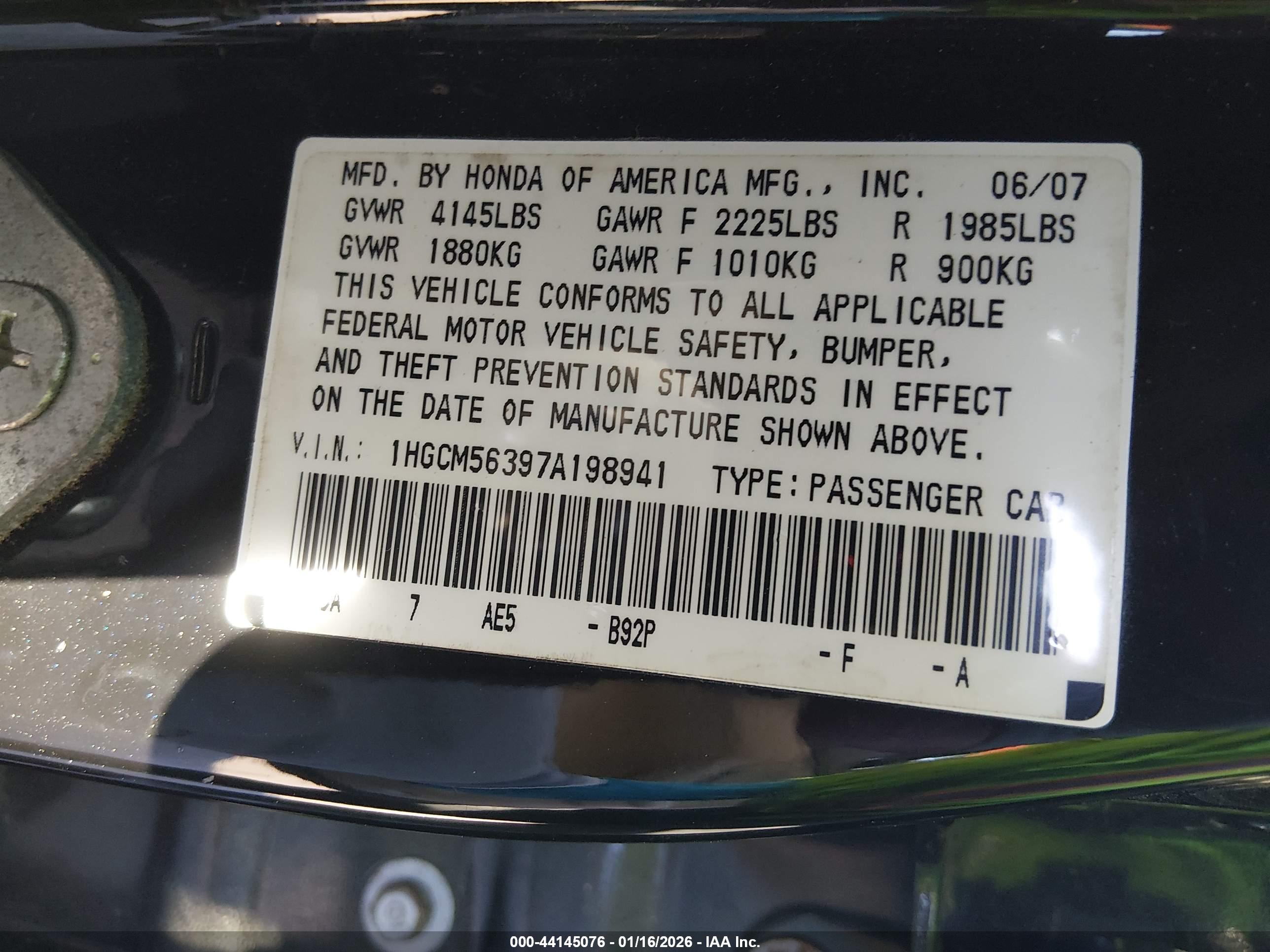 HONDA ACCORD image 9