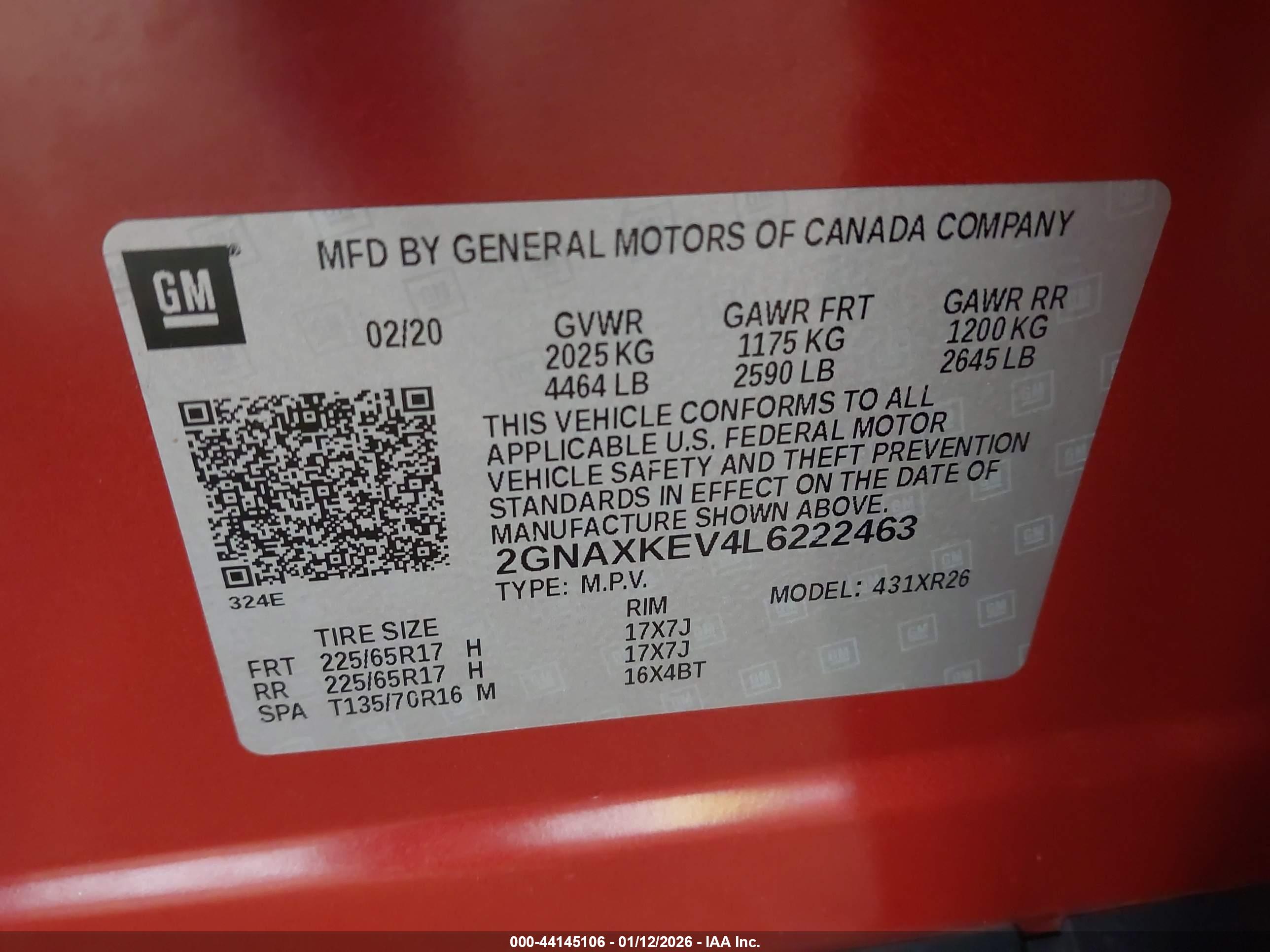 CHEVROLET EQUINOX image 9