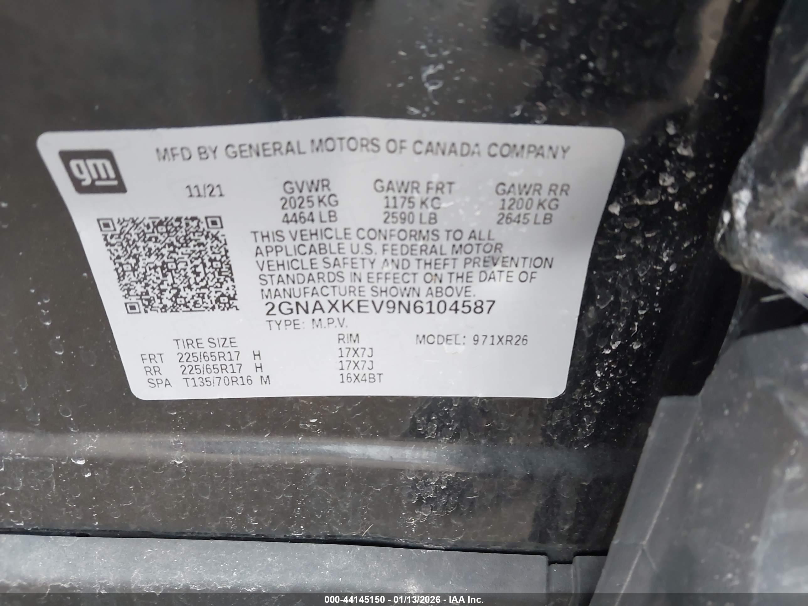 CHEVROLET EQUINOX image 9