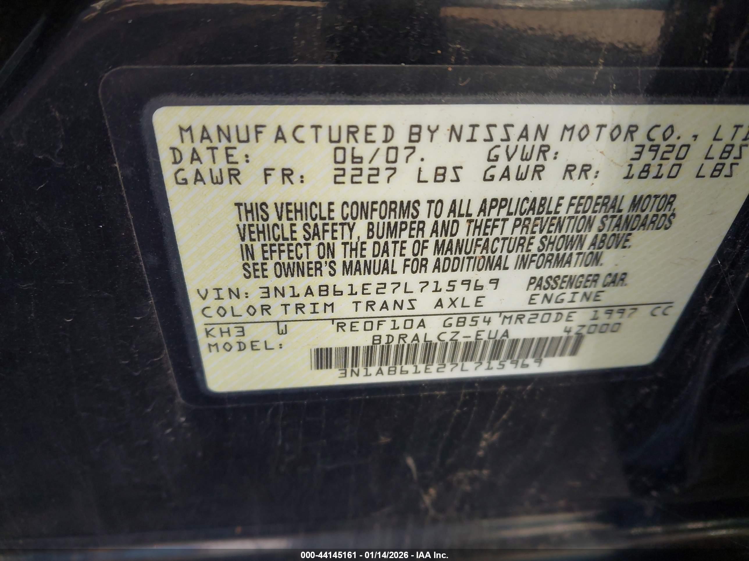 NISSAN SENTRA image 9