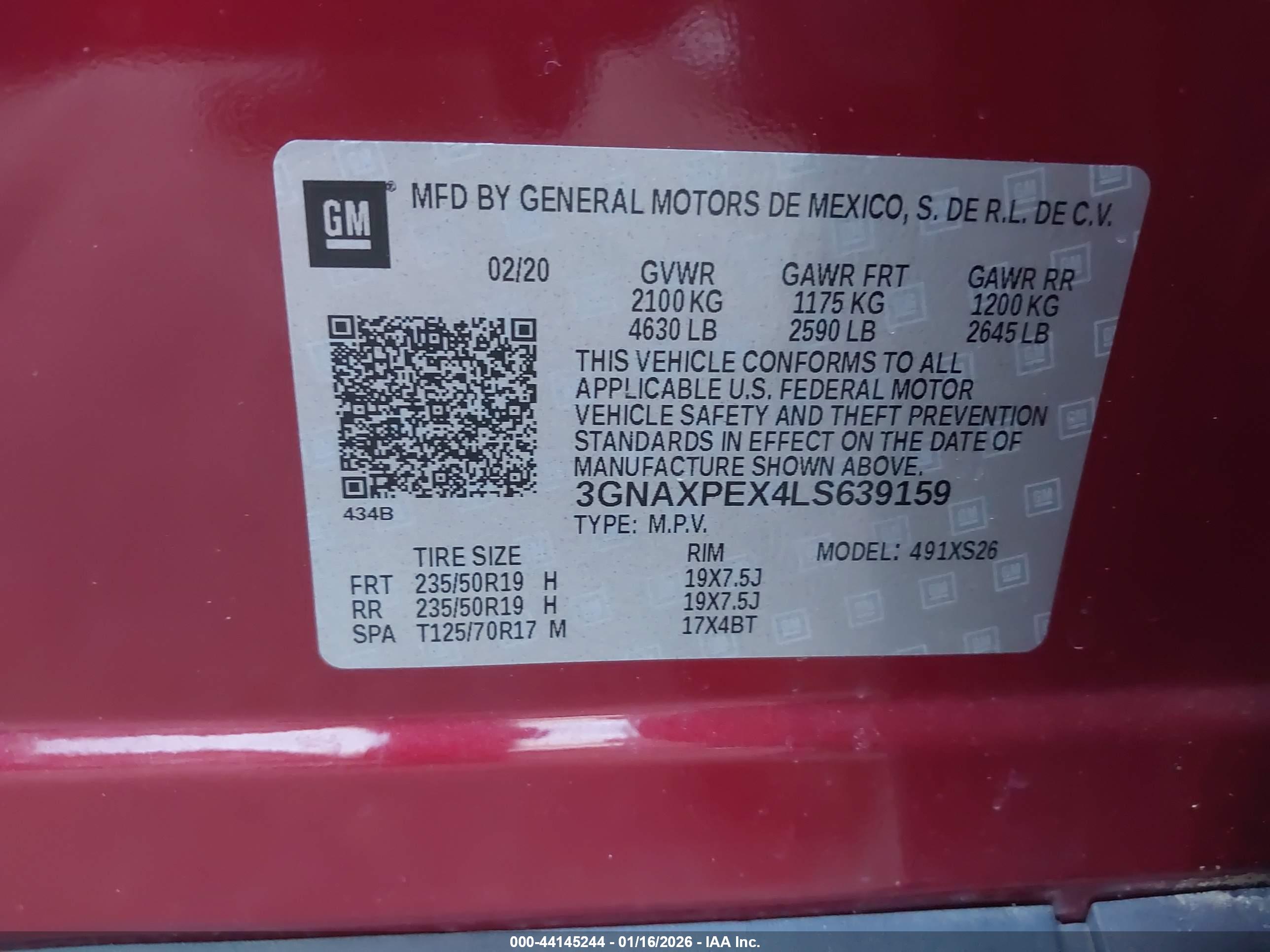 CHEVROLET EQUINOX image 9