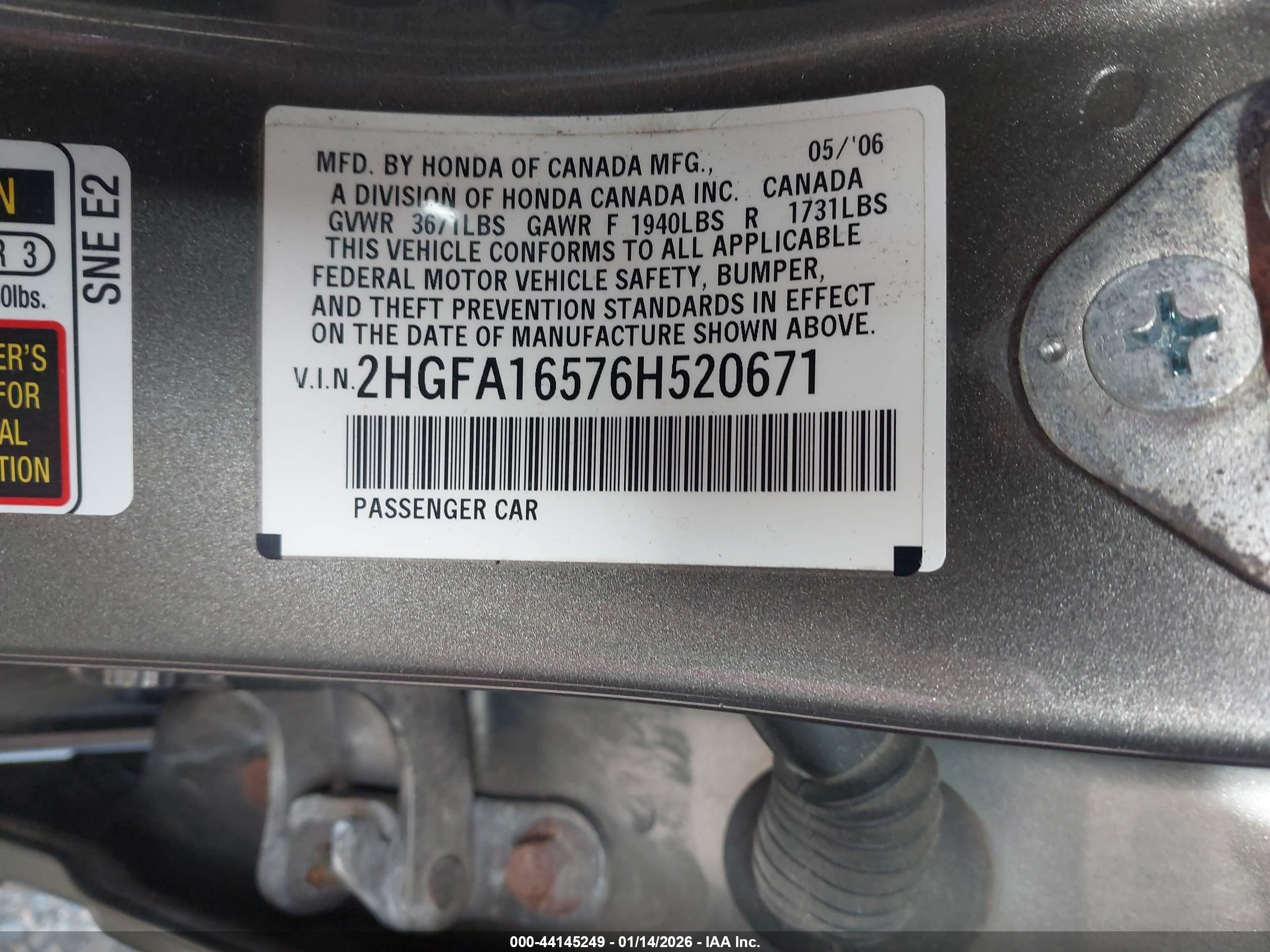 HONDA CIVIC image 9