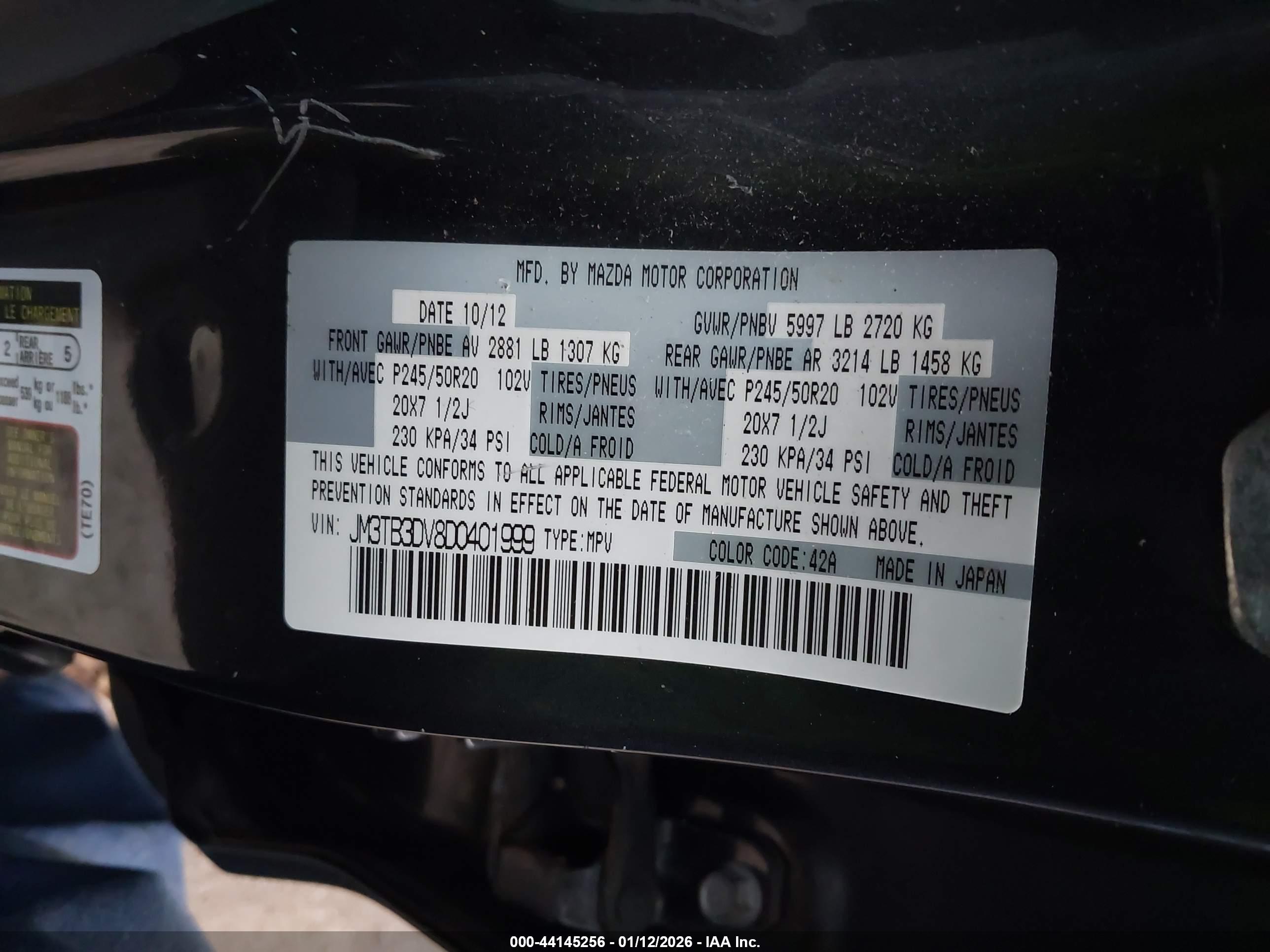 MAZDA CX-9 image 9