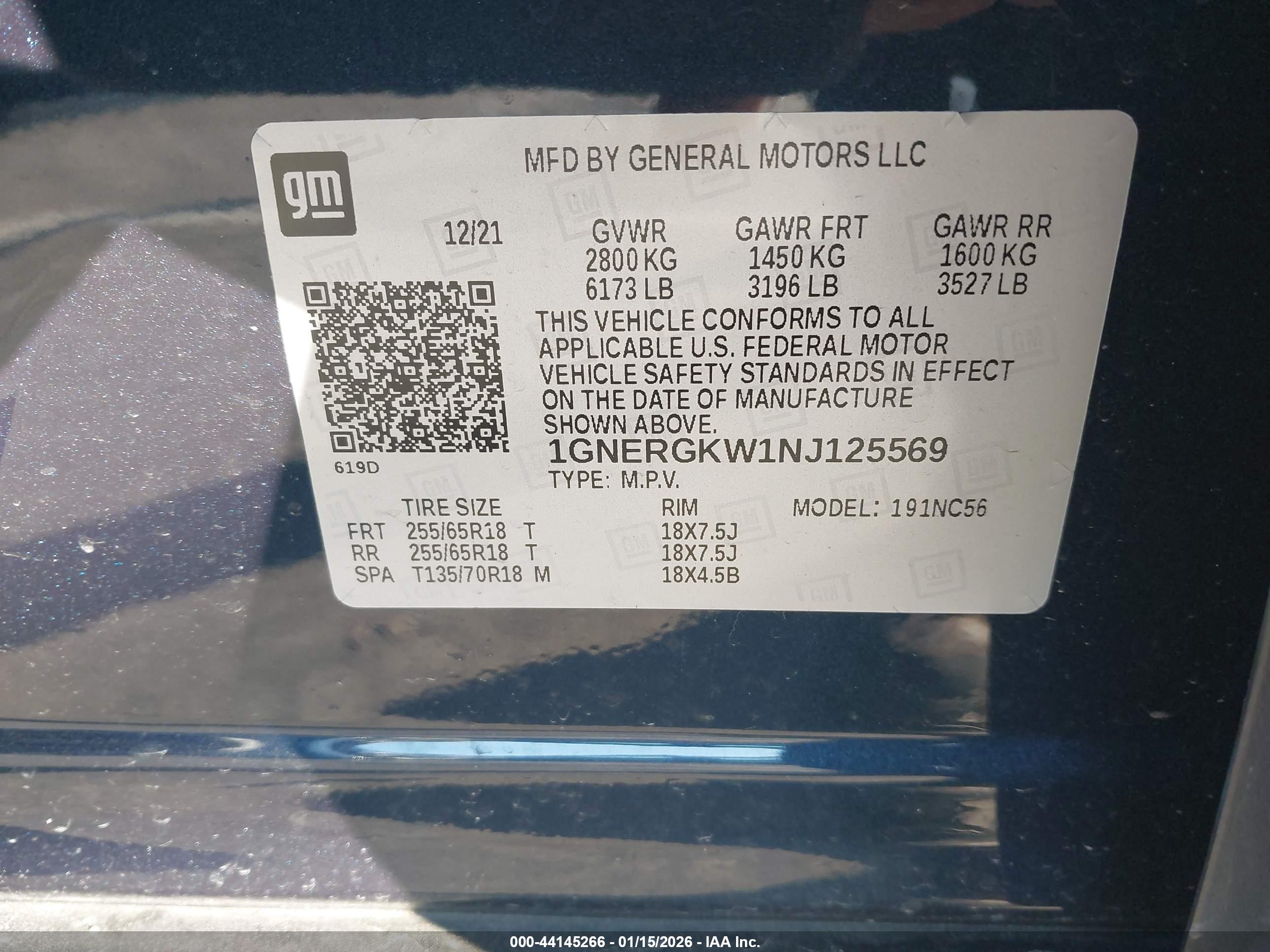 CHEVROLET TRAVERSE image 9