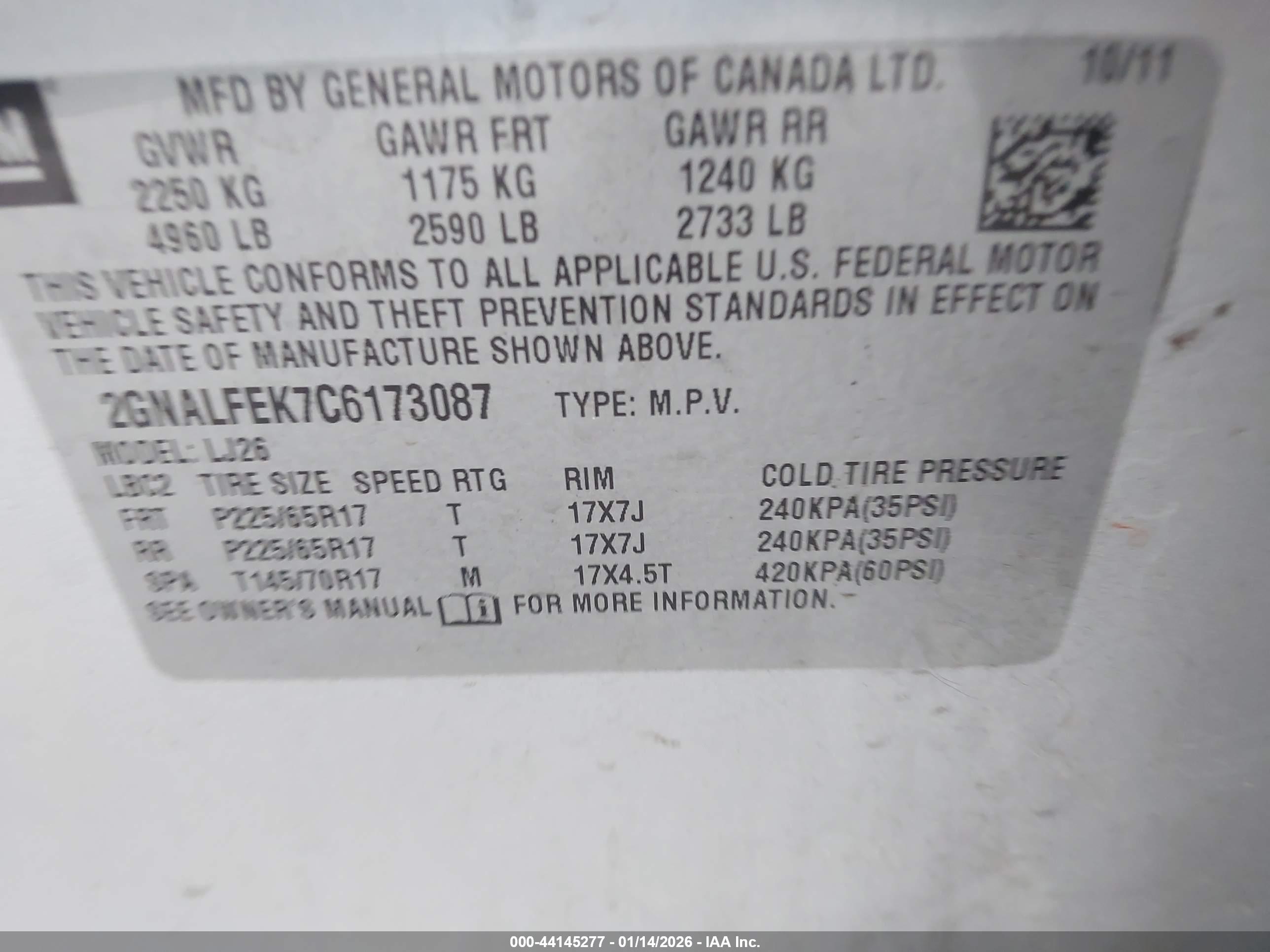 CHEVROLET EQUINOX image 9
