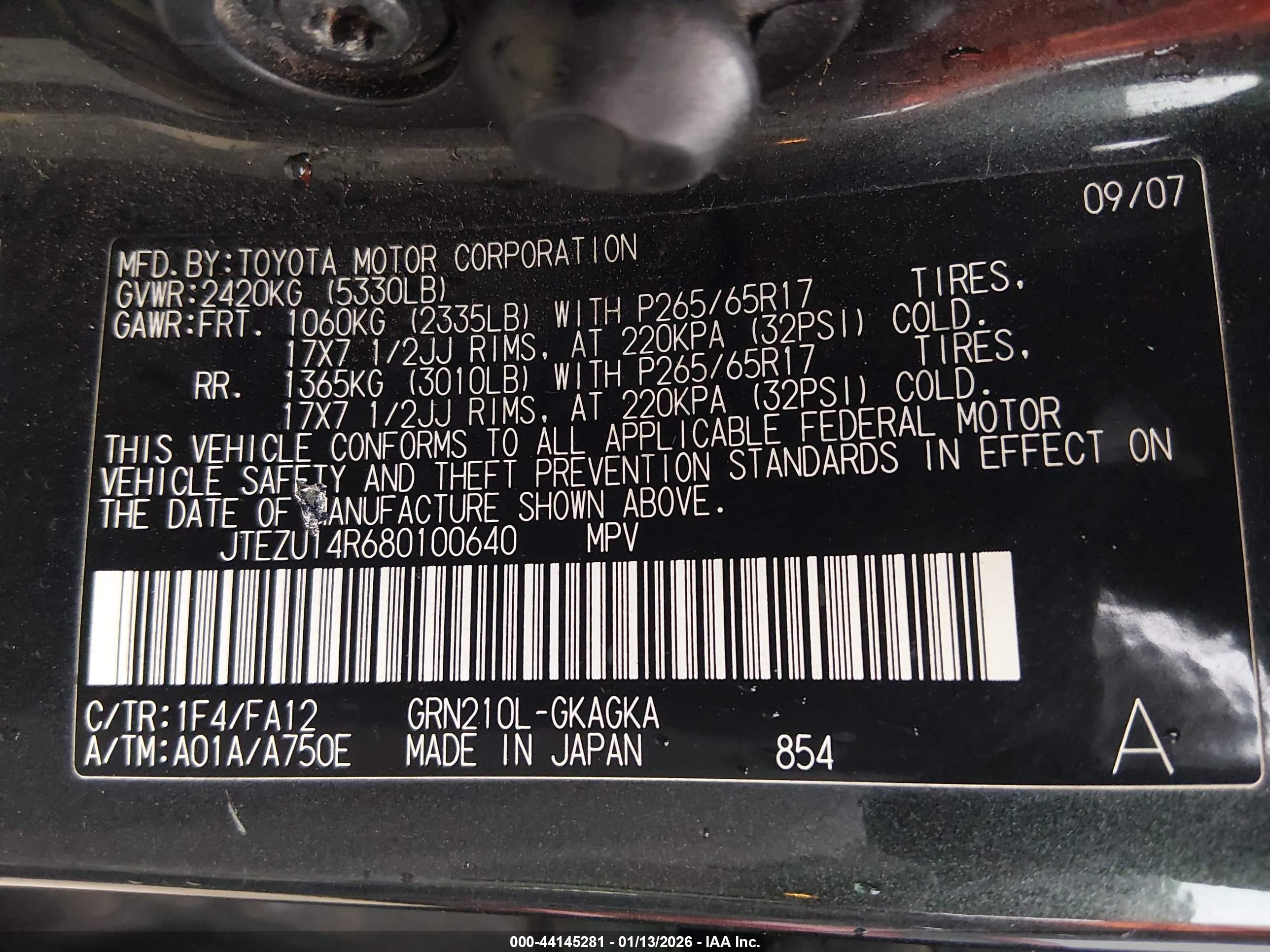TOYOTA 4RUNNER image 9