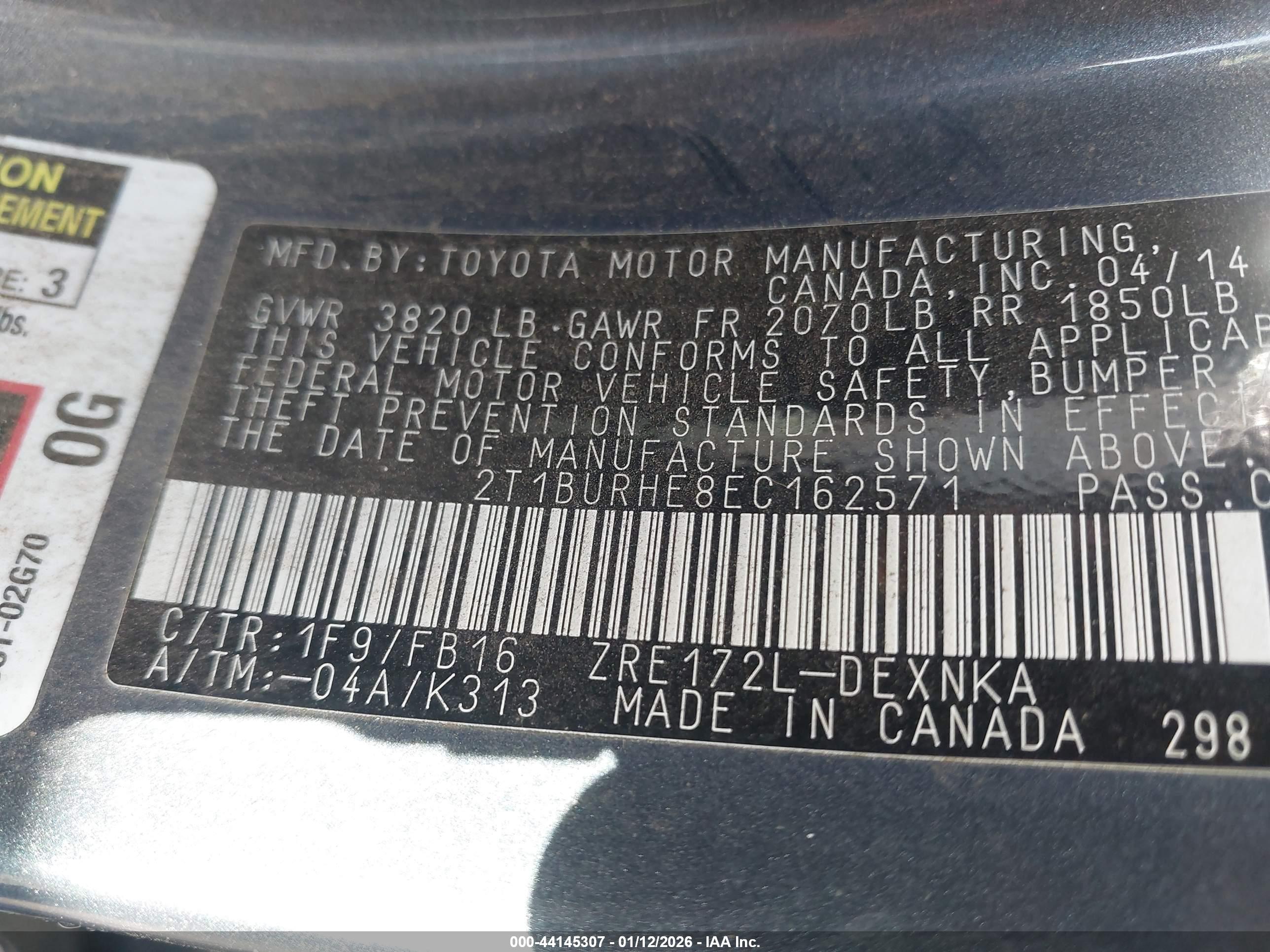 TOYOTA COROLLA image 9