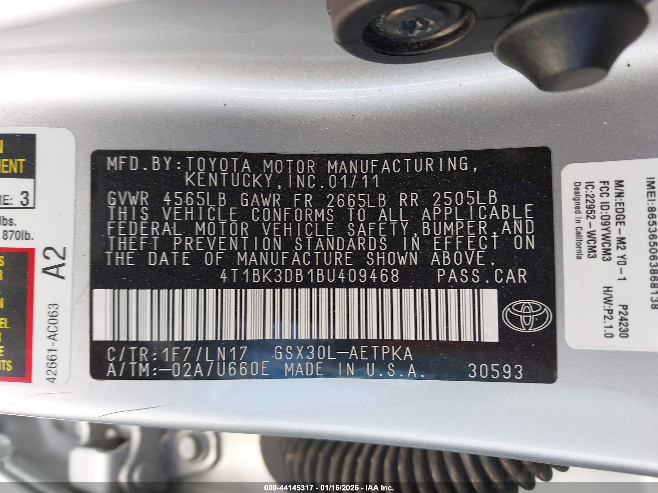 TOYOTA AVALON image 9
