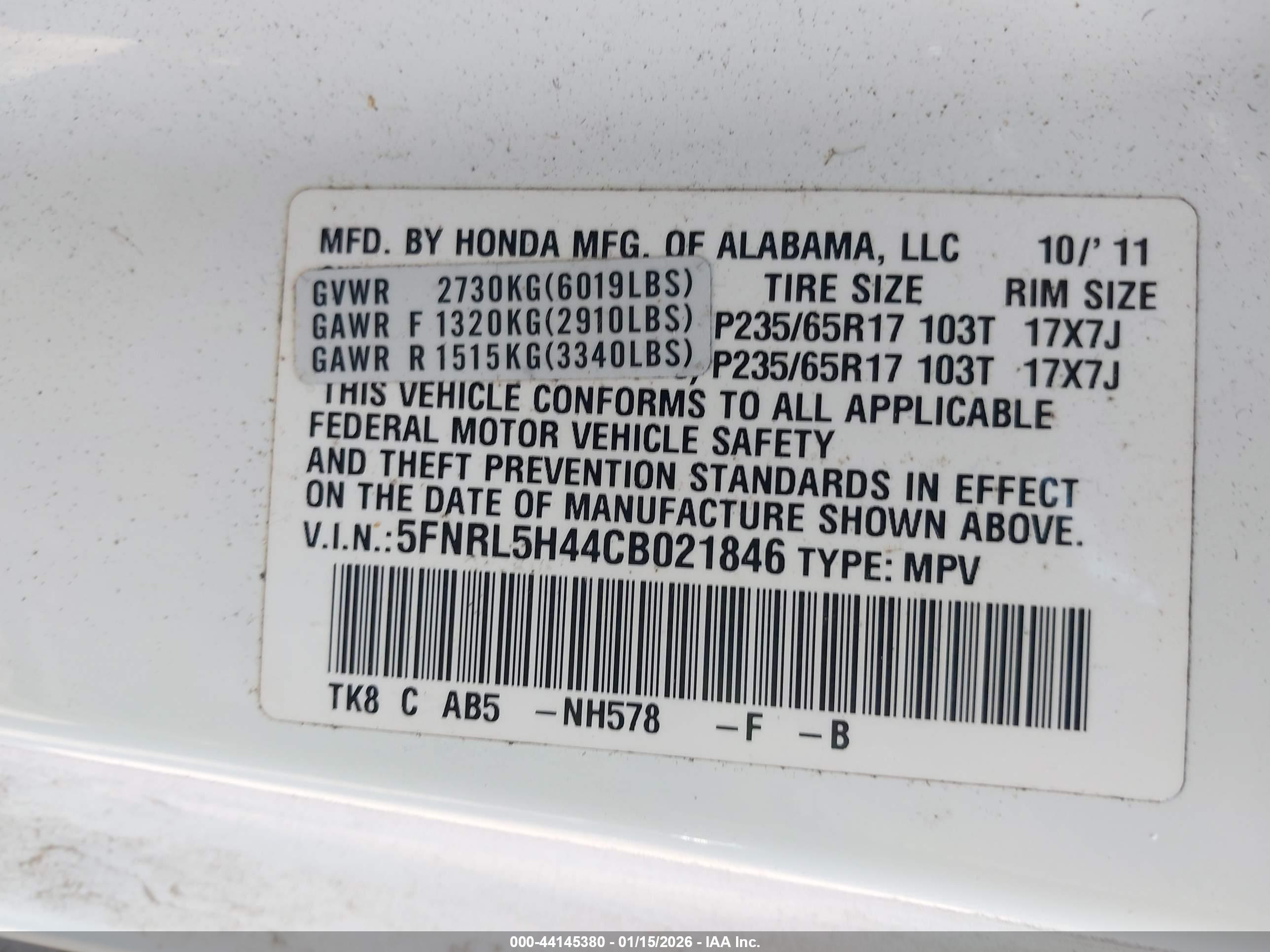 HONDA ODYSSEY image 9