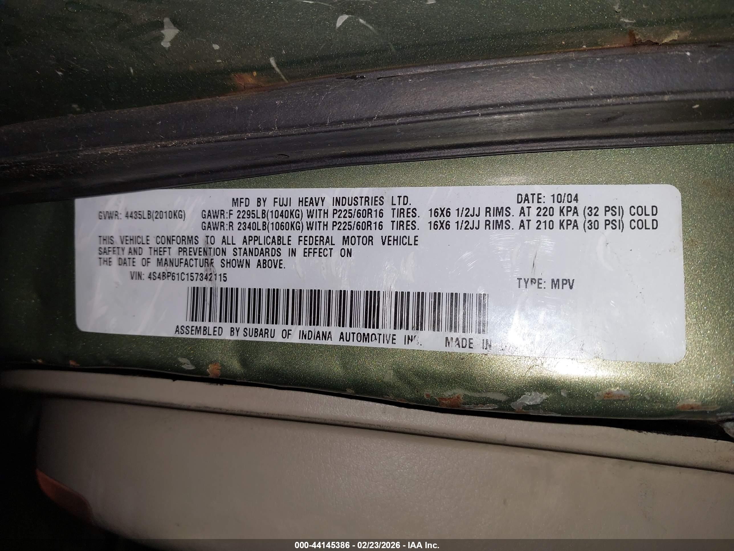 SUBARU OUTBACK image 9