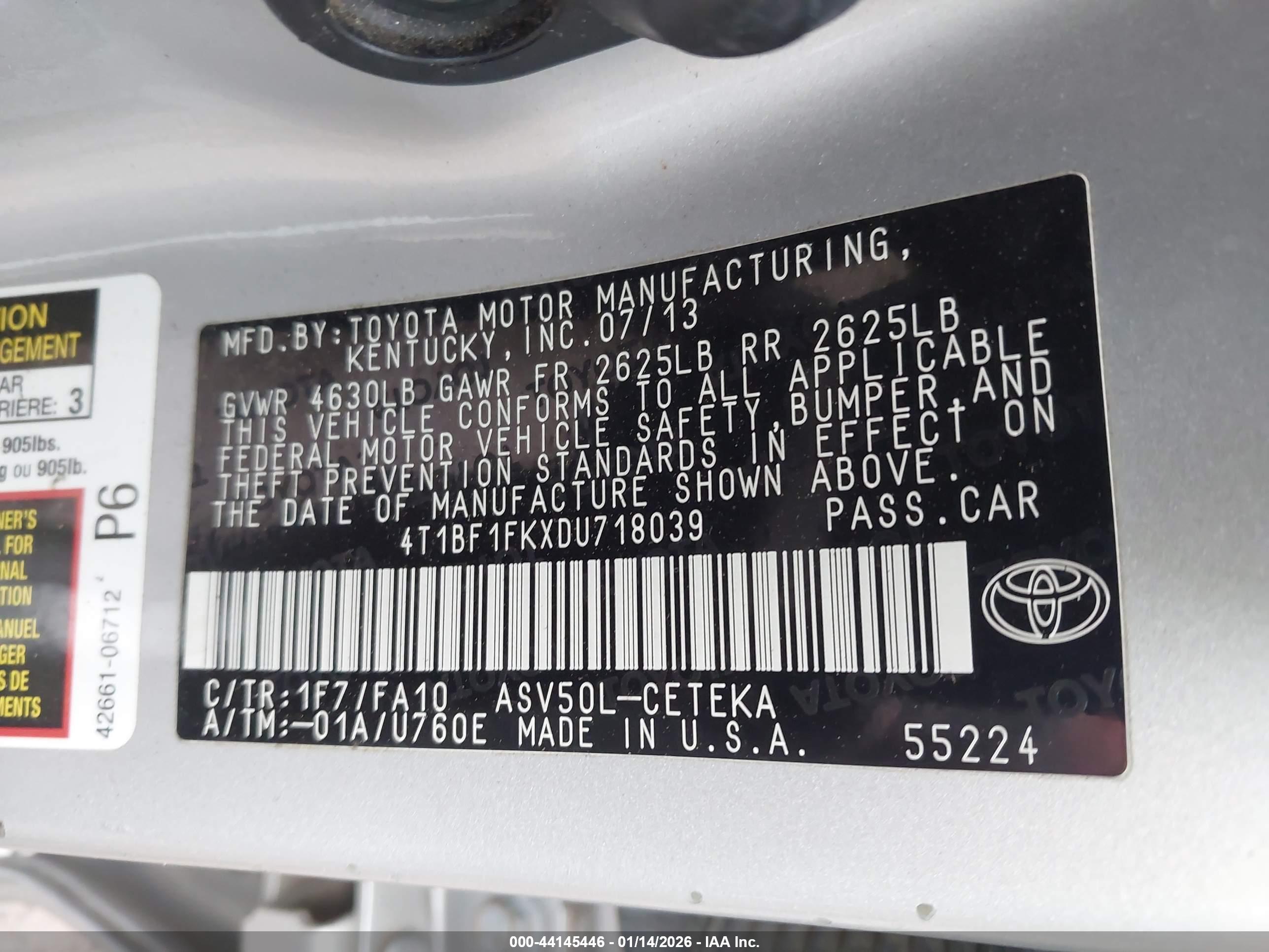 TOYOTA CAMRY image 9