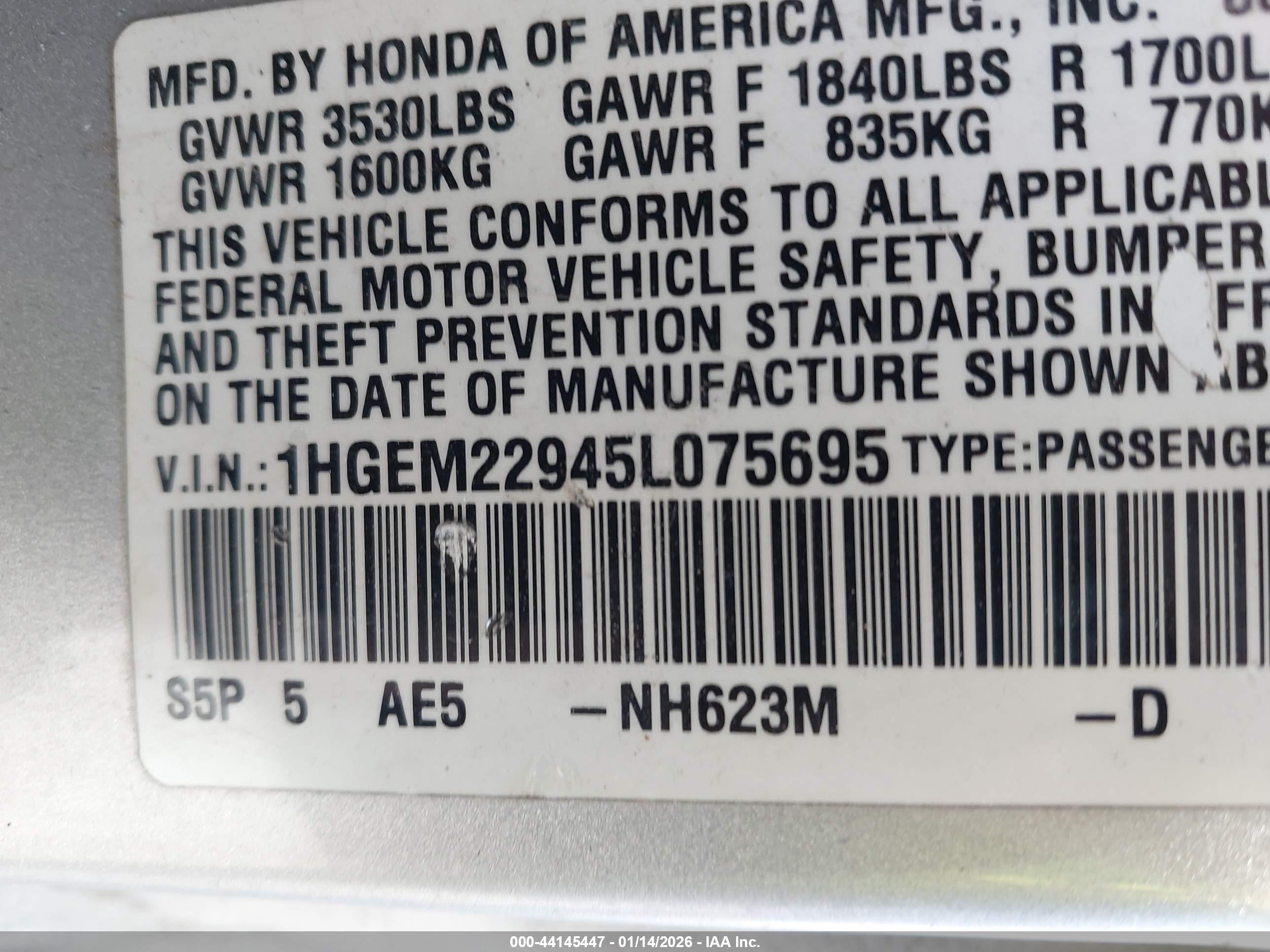 HONDA CIVIC image 9