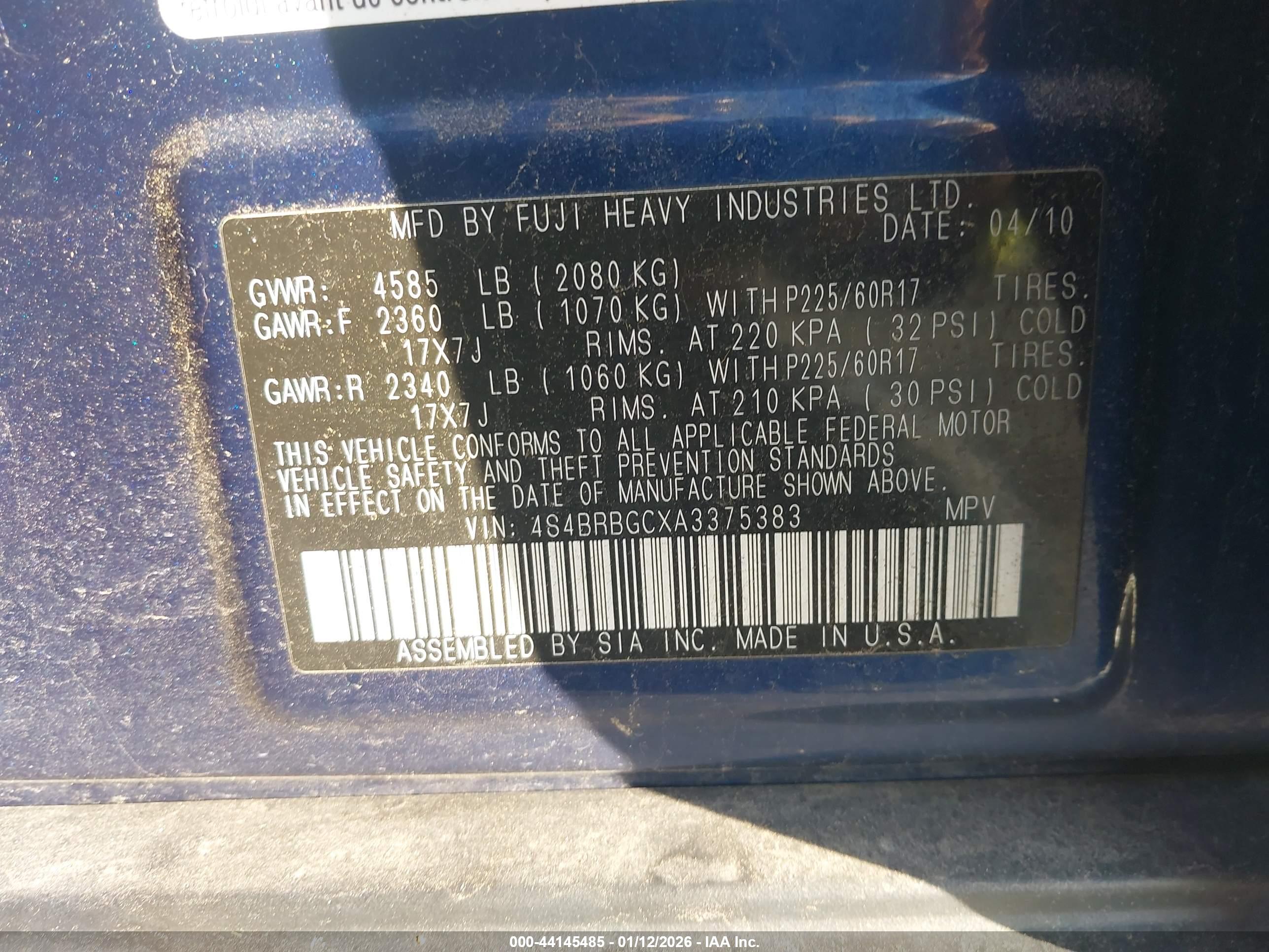 SUBARU OUTBACK image 9