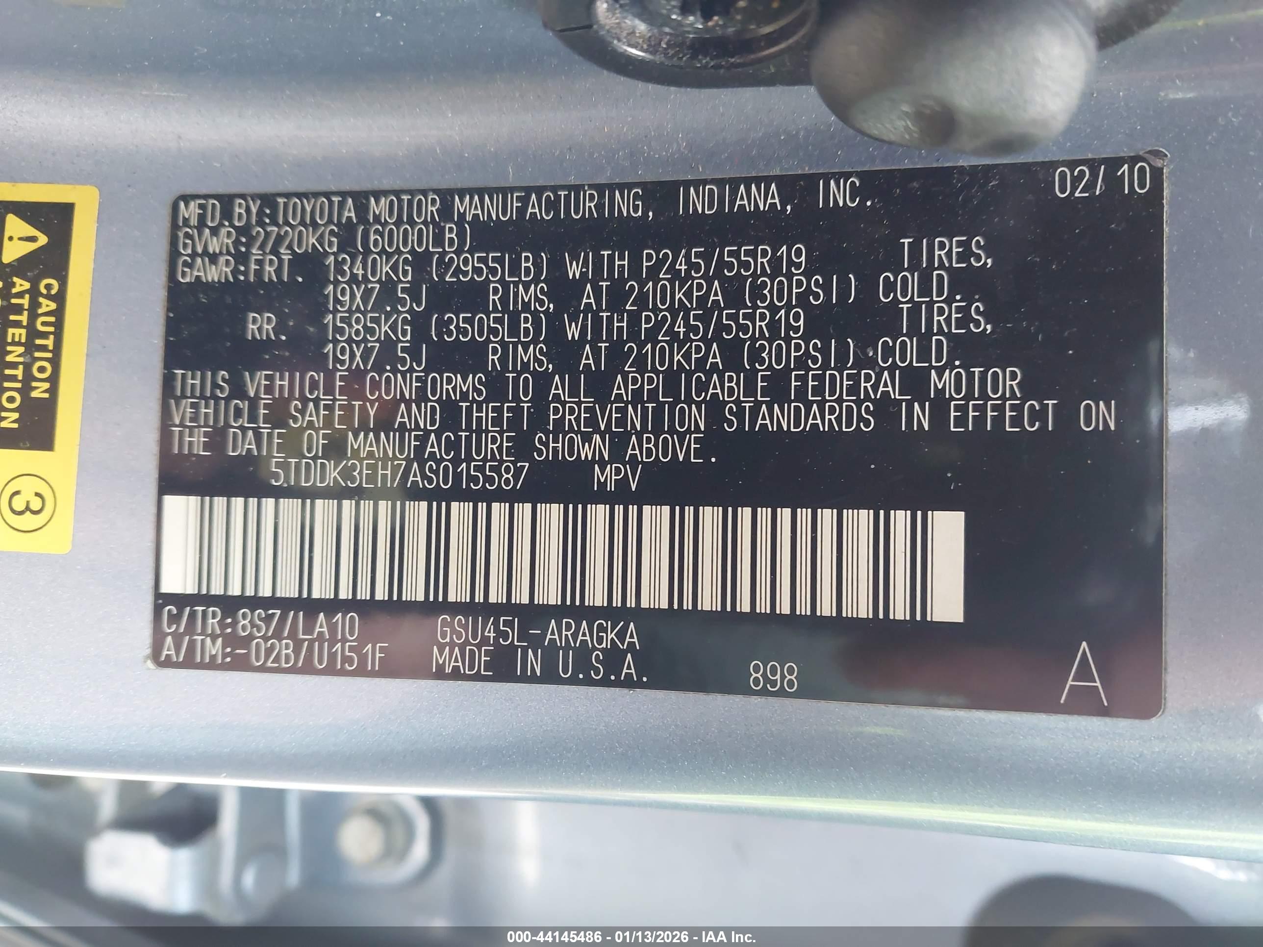 TOYOTA HIGHLANDER image 9