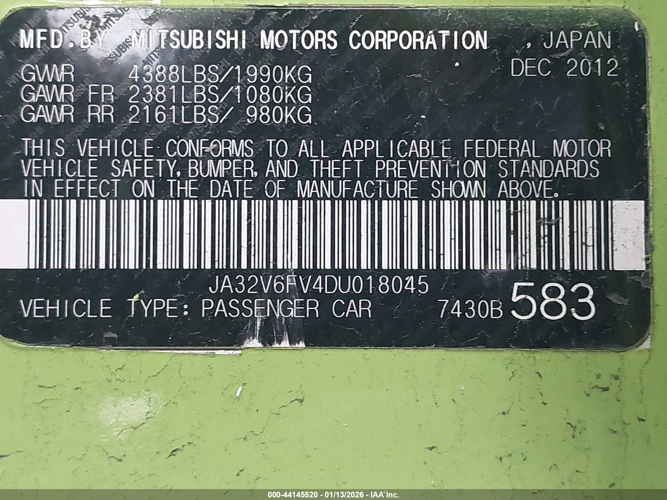 MITSUBISHI LANCER image 9