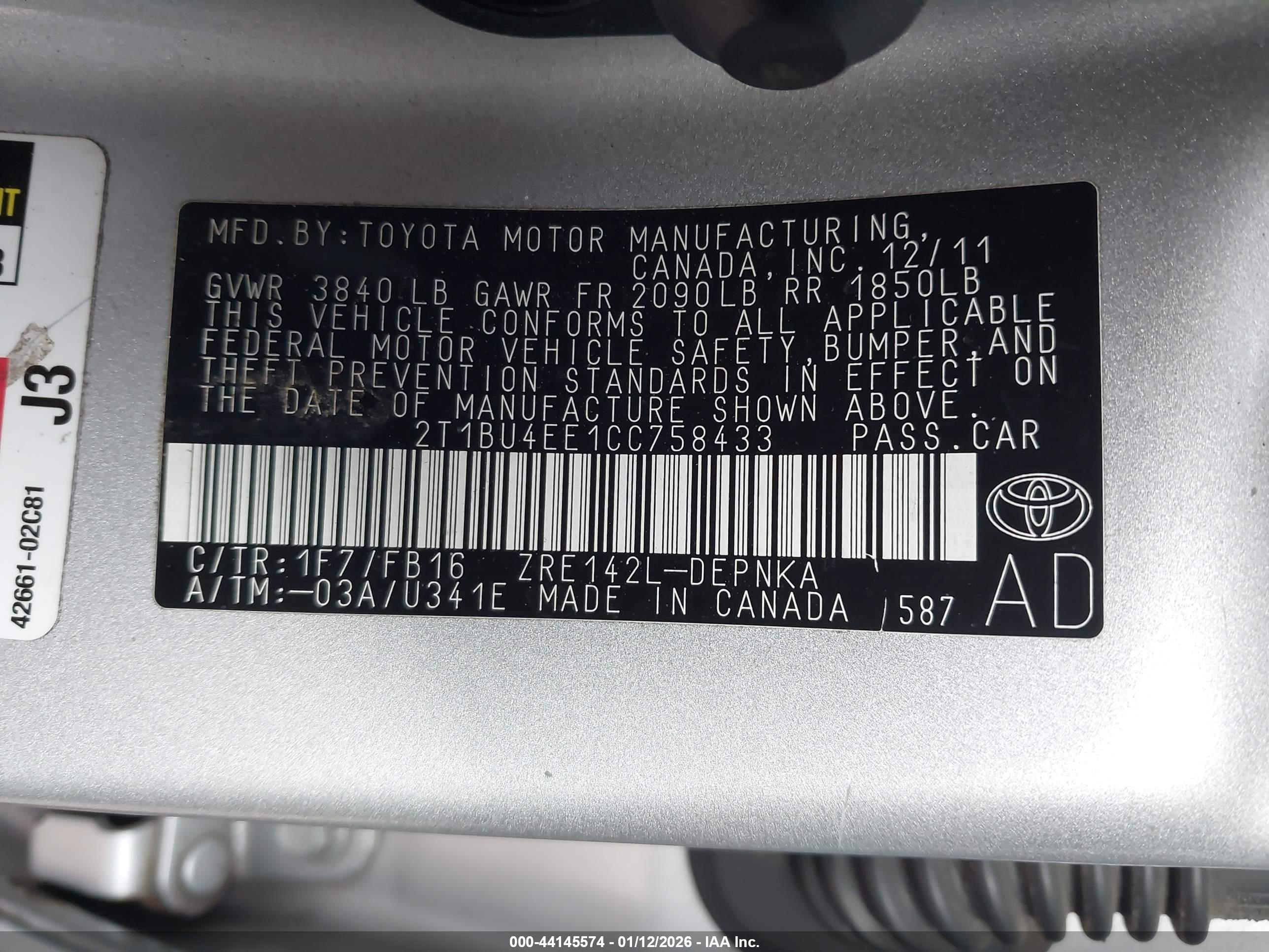 TOYOTA COROLLA image 9
