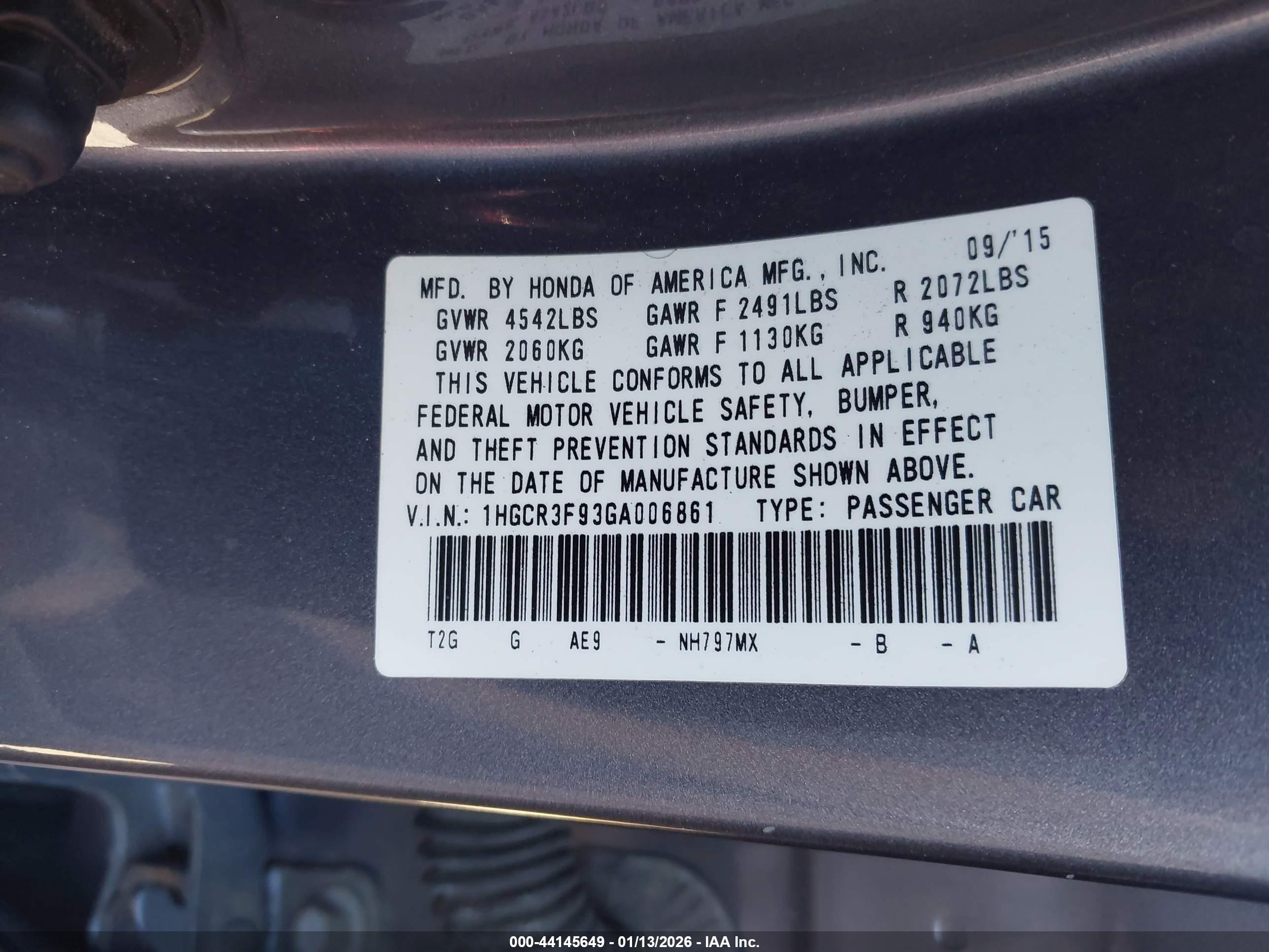 HONDA ACCORD image 9