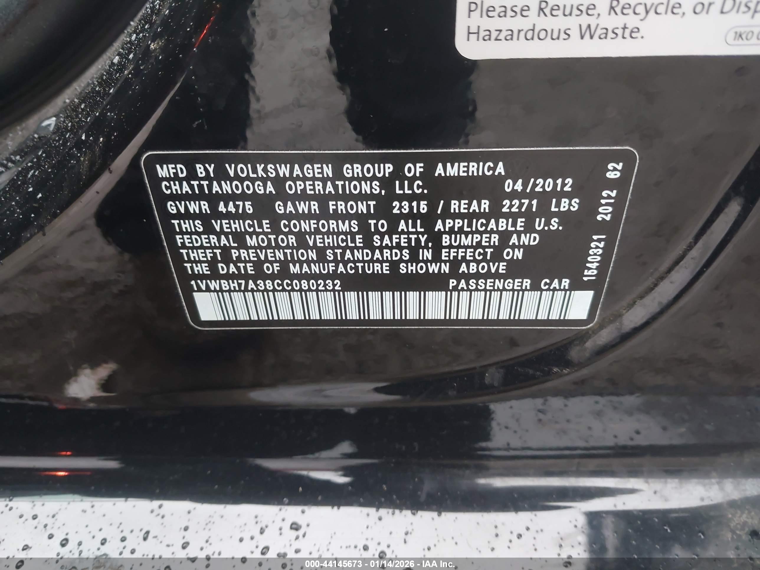 VOLKSWAGEN PASSAT image 9
