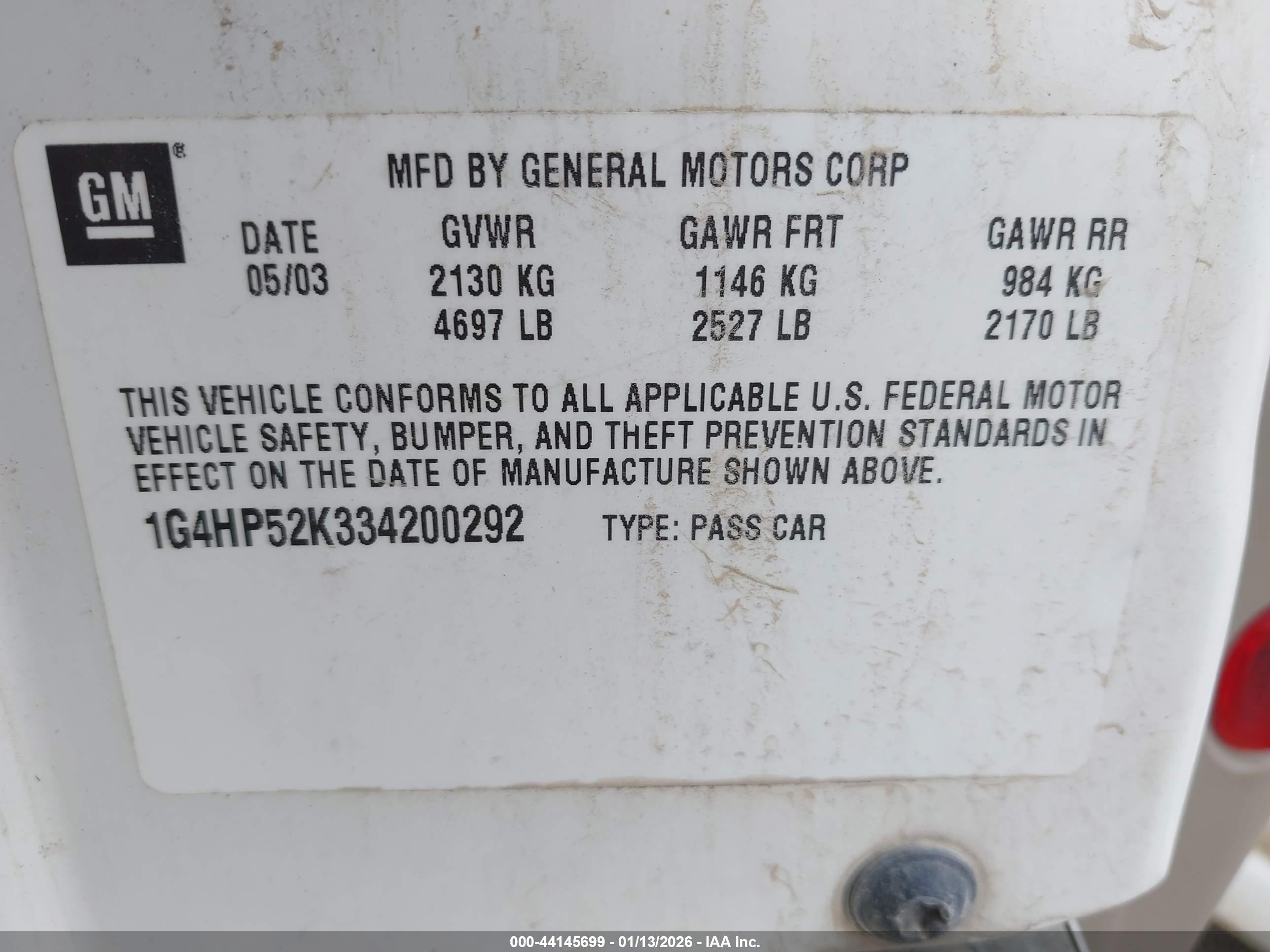 BUICK LESABRE image 9