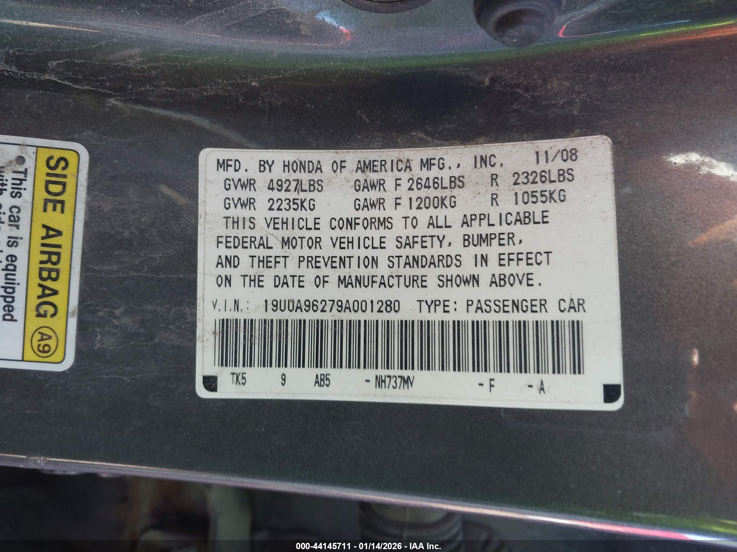 ACURA TL image 9