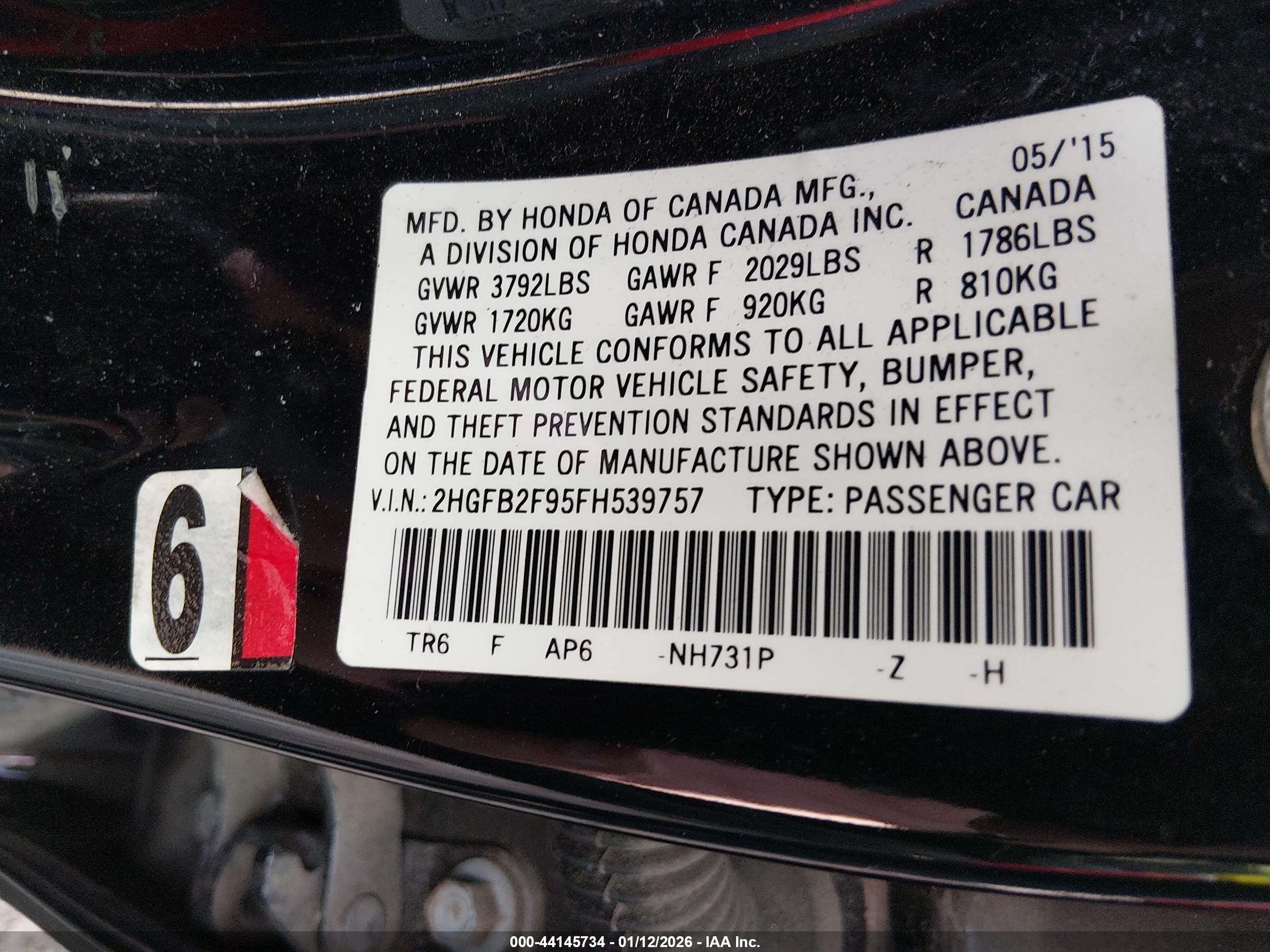 HONDA CIVIC image 9