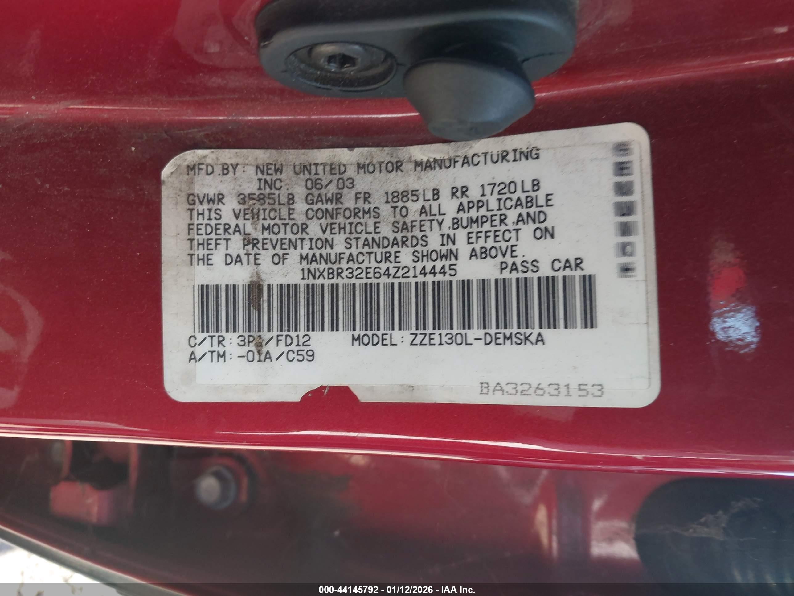 TOYOTA COROLLA image 9