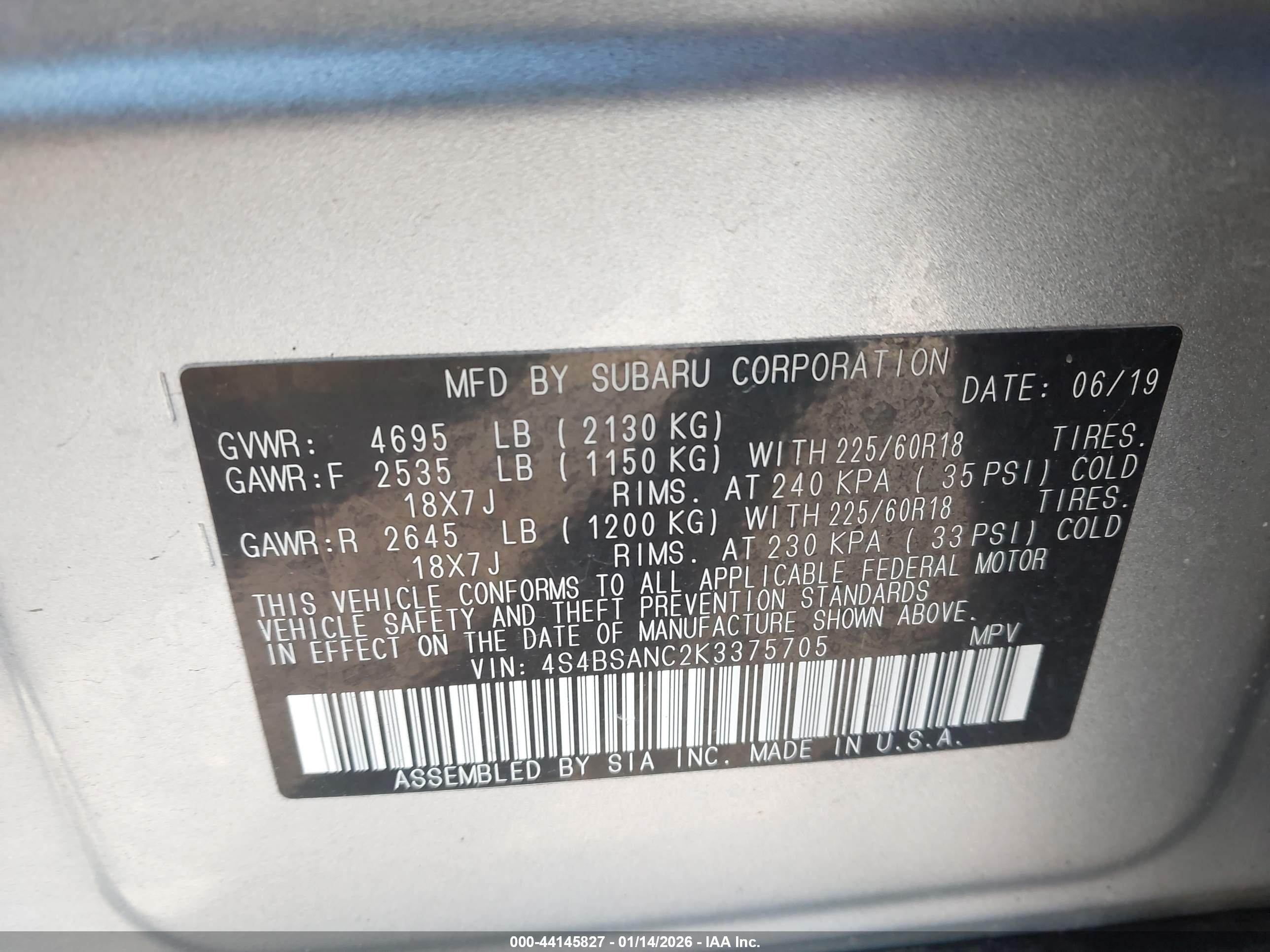 SUBARU OUTBACK image 9
