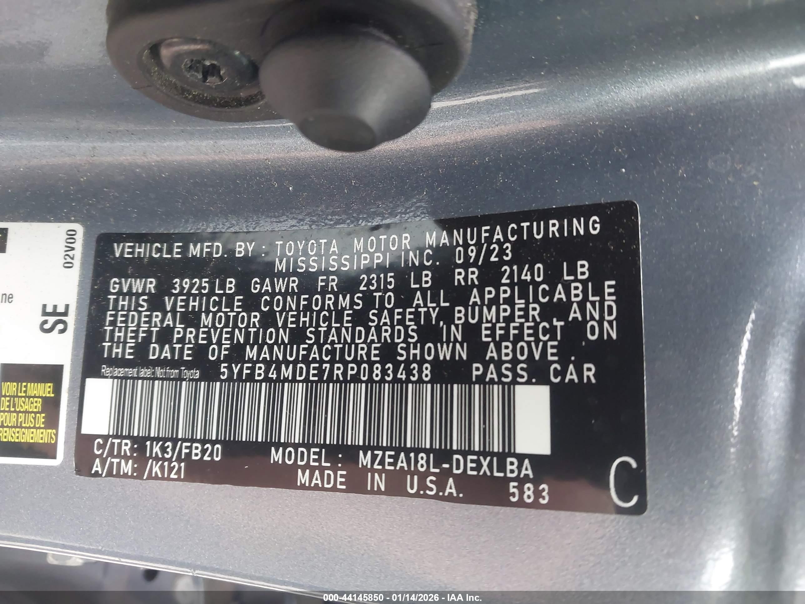 TOYOTA COROLLA image 9
