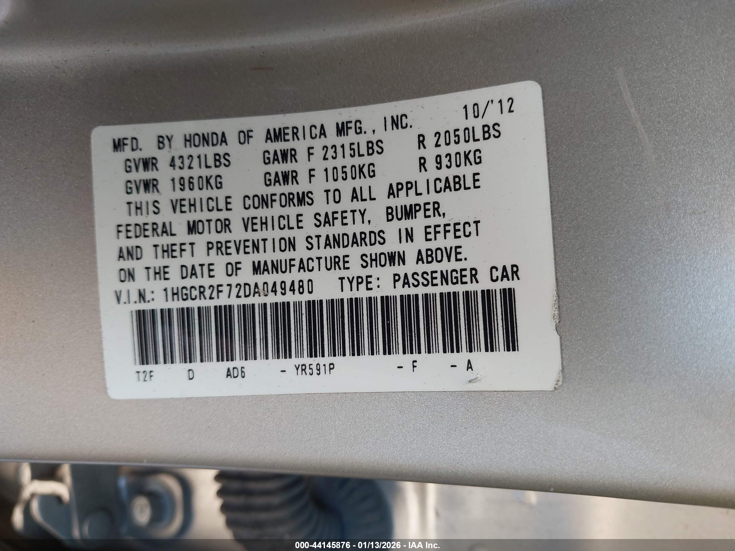 HONDA ACCORD image 9