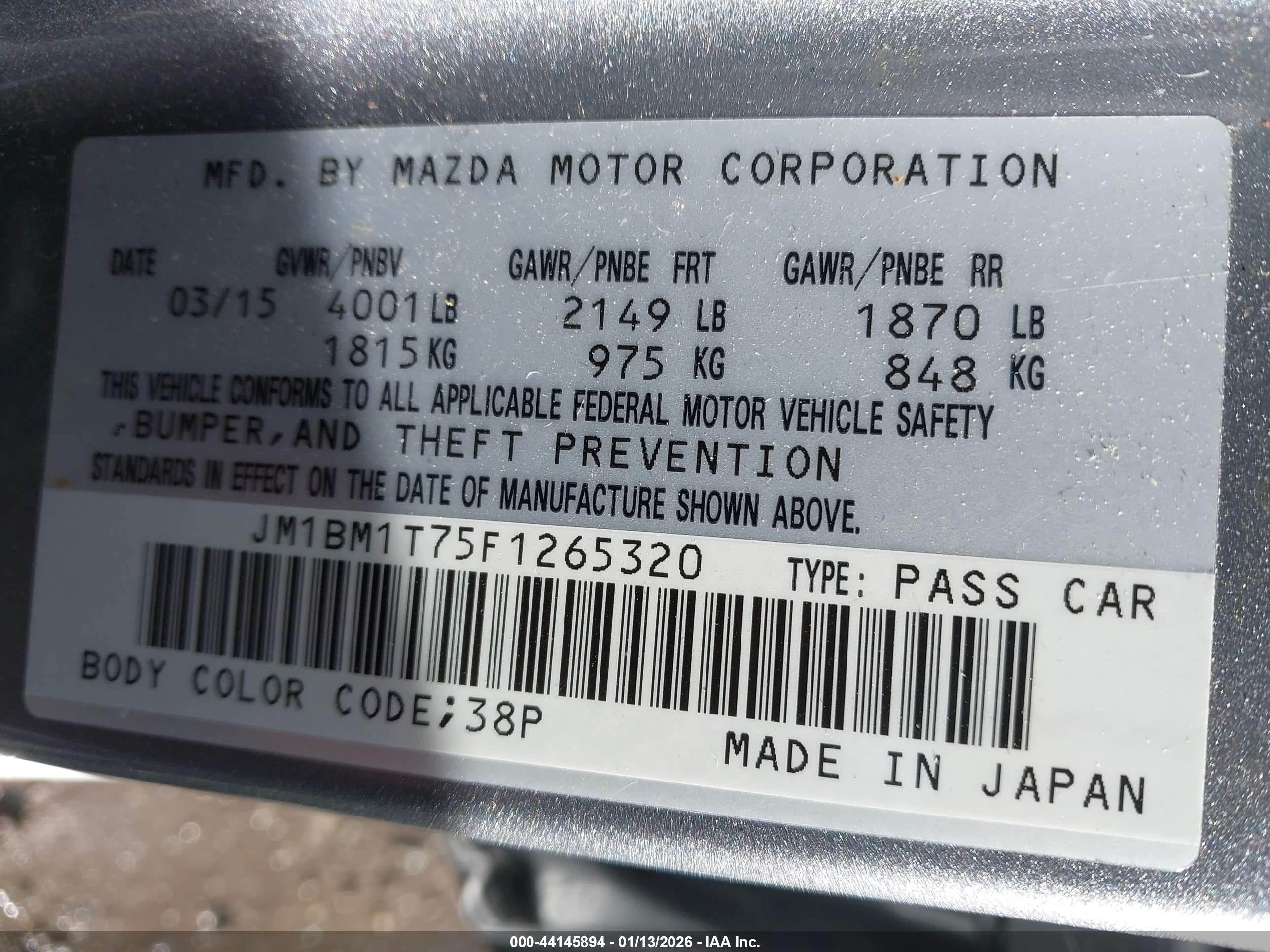 MAZDA MAZDA3 image 9