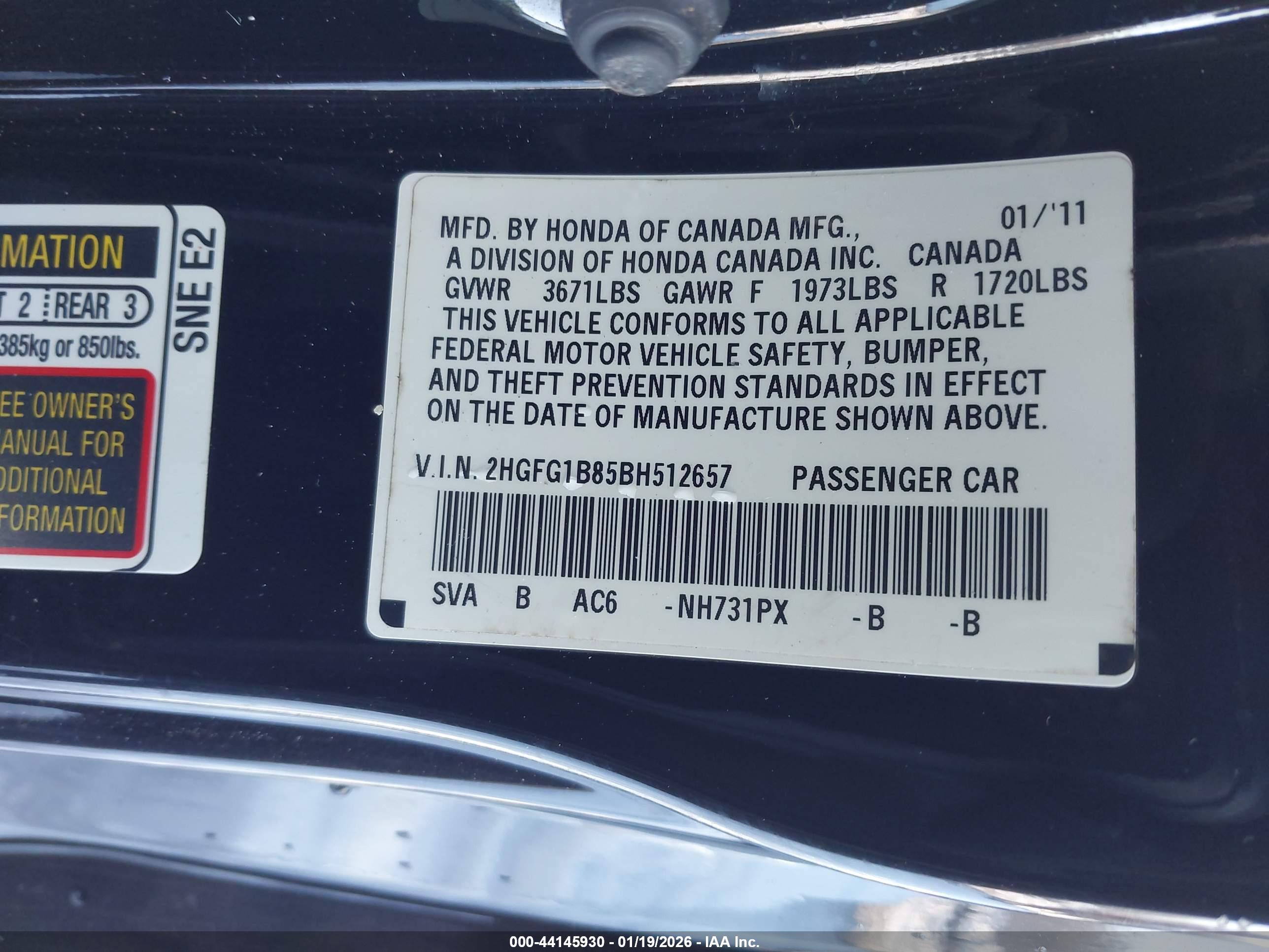 HONDA CIVIC image 9