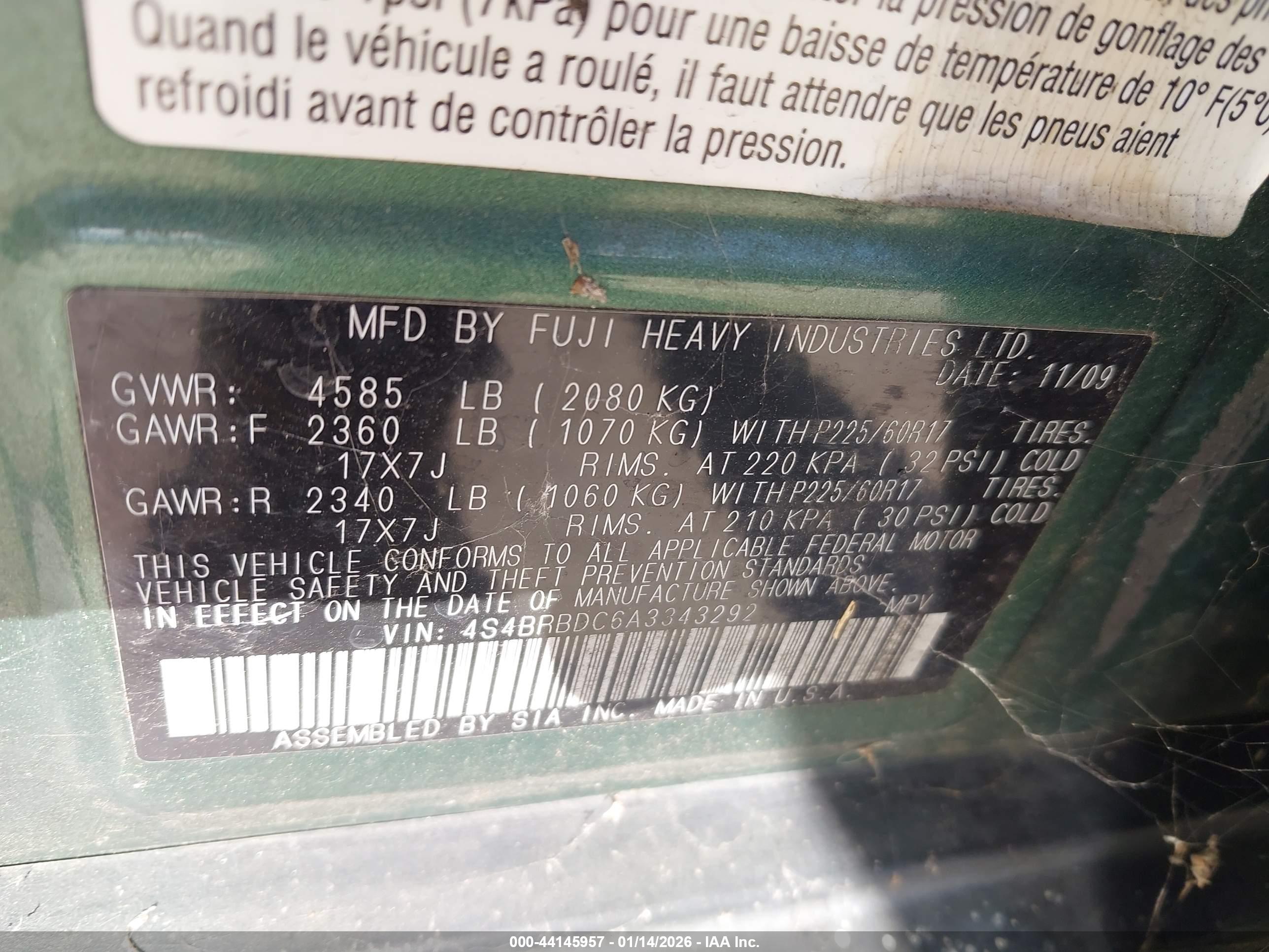 SUBARU OUTBACK image 9
